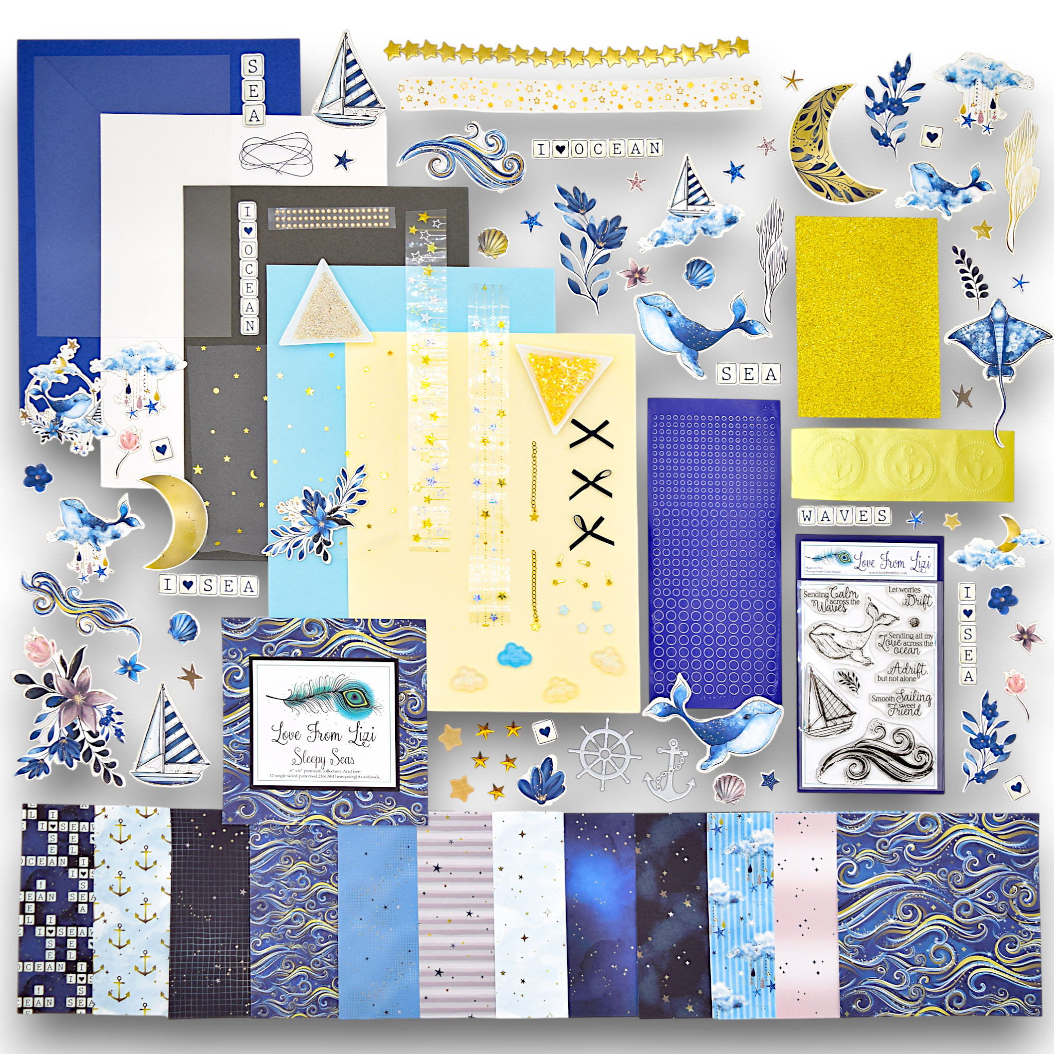LFL April 26 Card Kit - Sleepy Seas