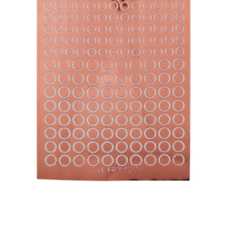 Mini Circles Rose Gold Mirror Peel-Off Stickers