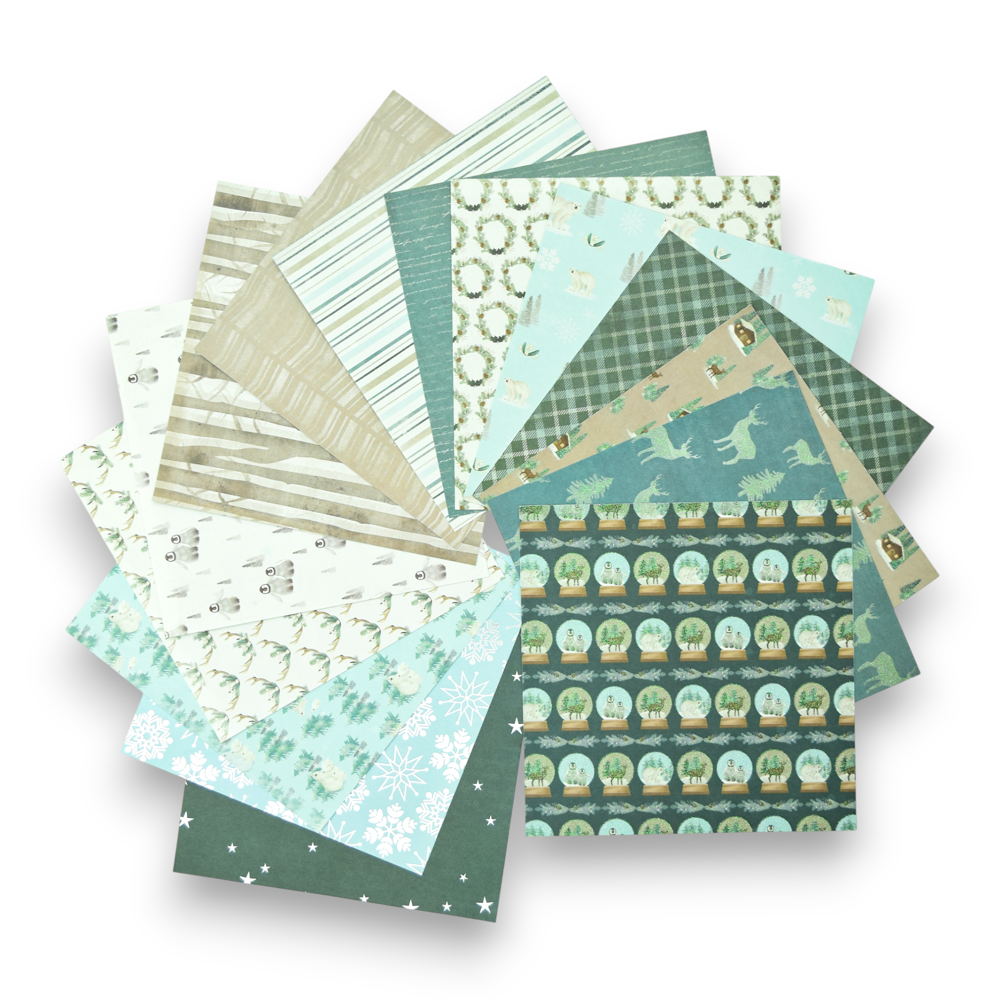 Festive Mint - 6x6 Patterned Paper Pack