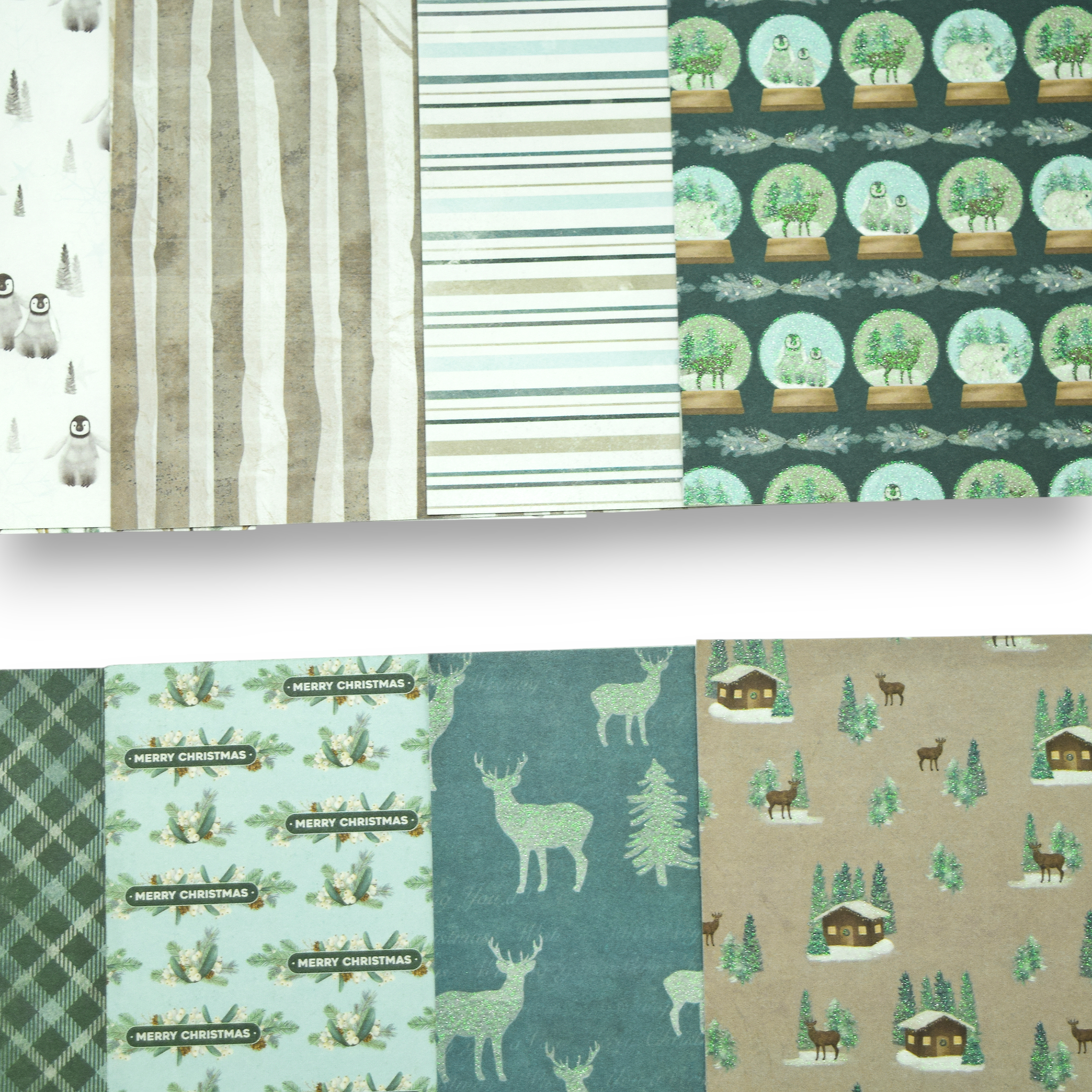 Festive Mint - 6x6 Patterned Paper Pack