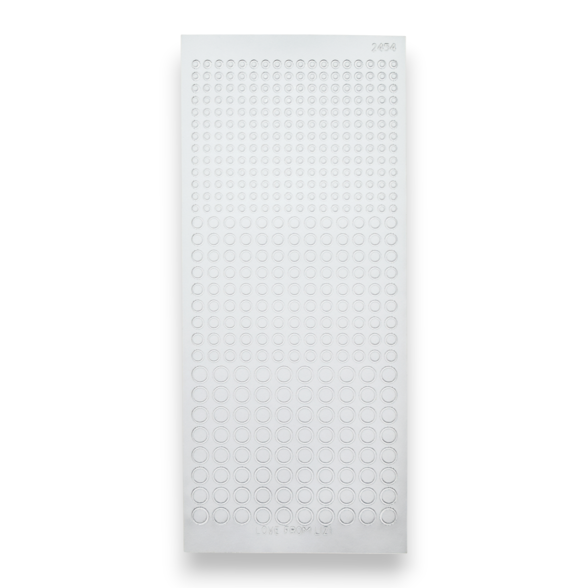 Mini Circles Matte Silver Peel-Off Stickers