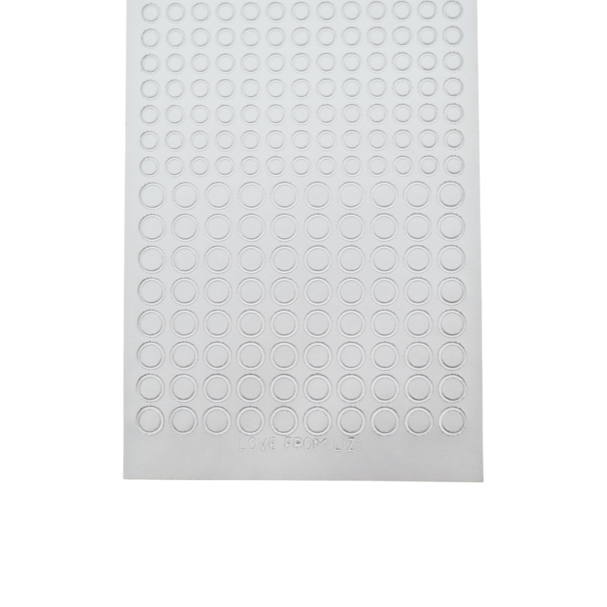 Mini Circles Matte Silver Peel-Off Stickers