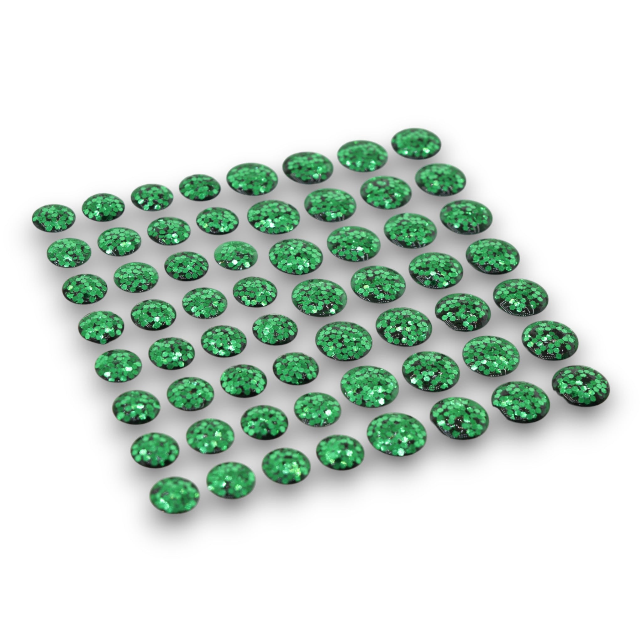 Green Glitter Gems - Small