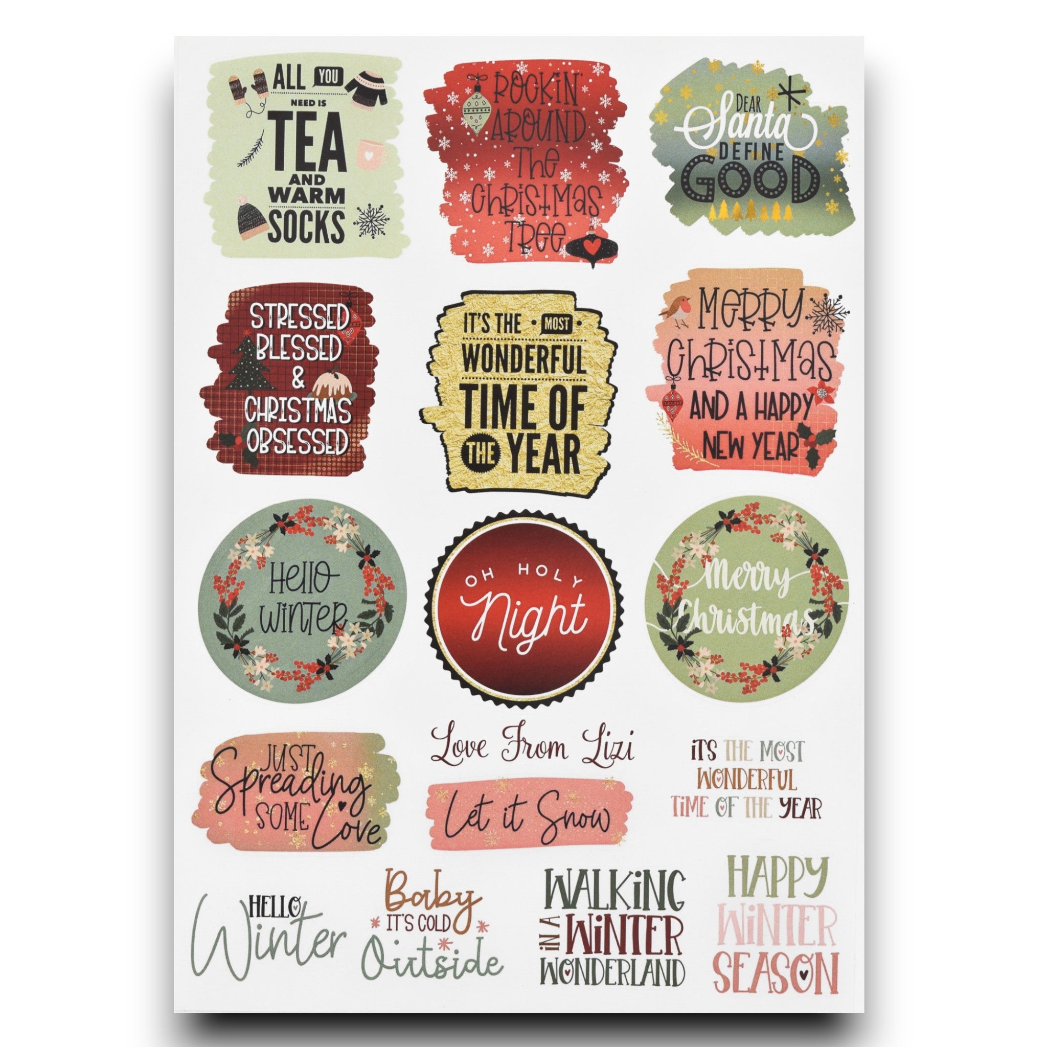 Cozy Christmas - Sticker Sheet