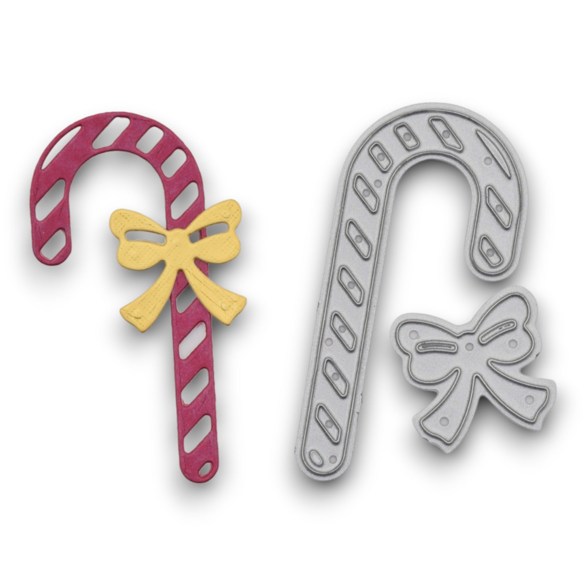 Candy Cane and Bow - Steel Cutting Die