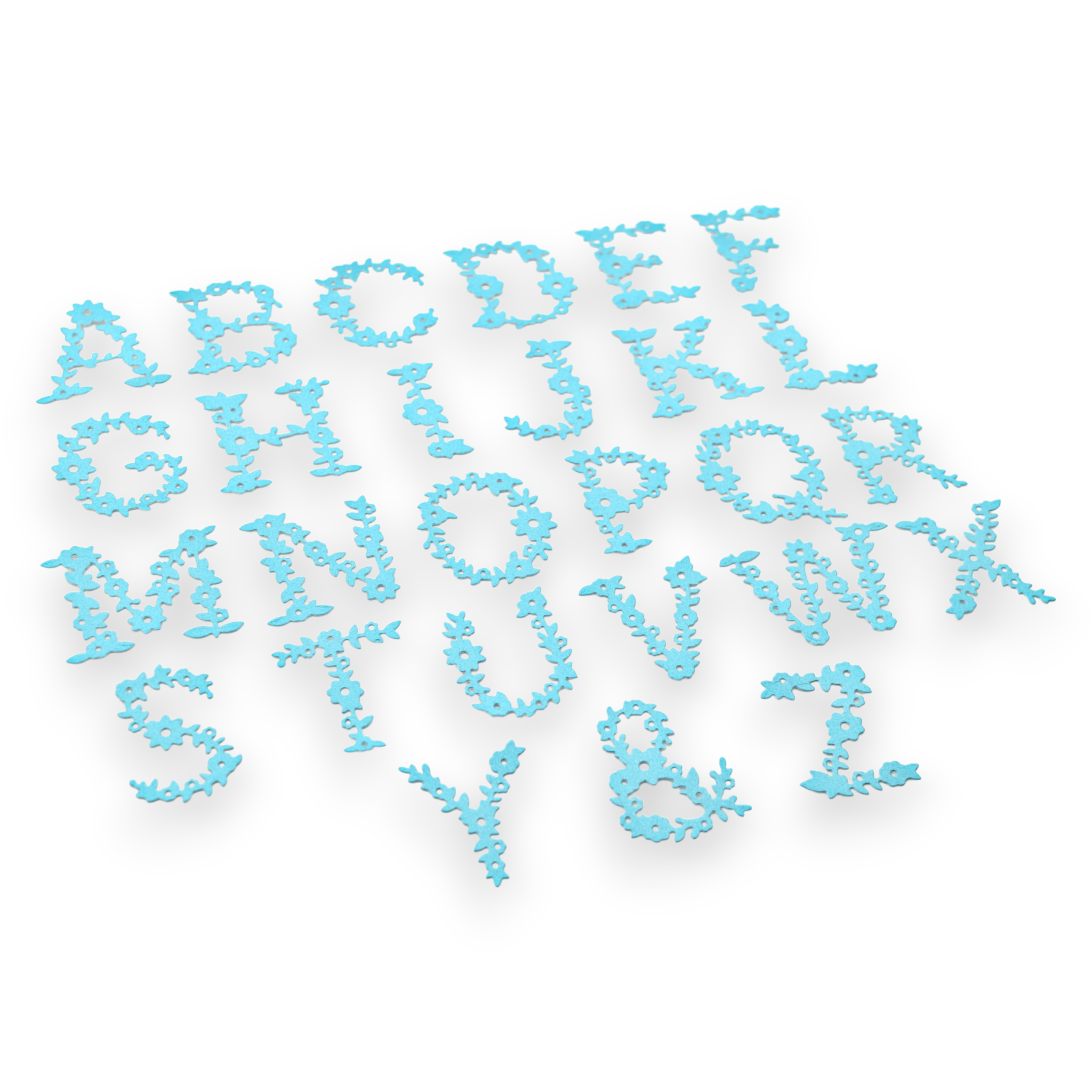 Floral Alphabet - Steel Cutting Die Set
