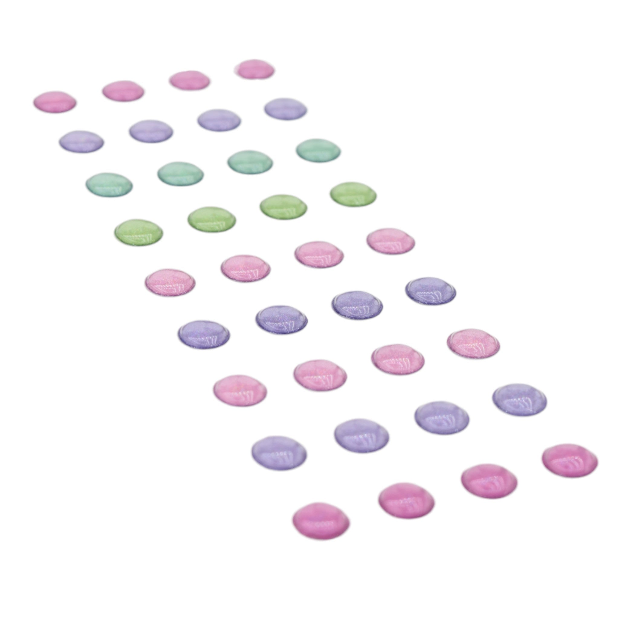 Pastel Glitter Dot Stickers