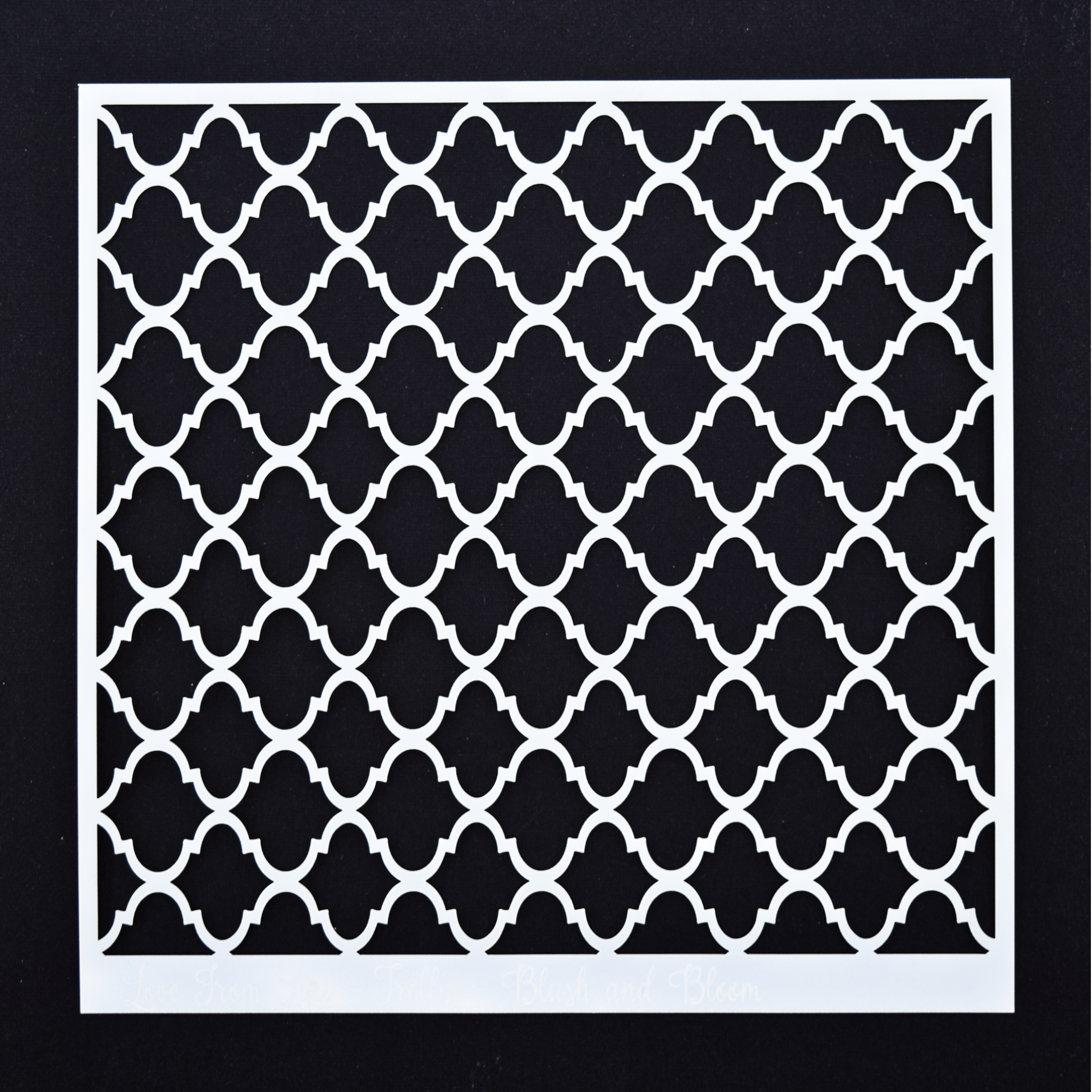 Trellis - Blush & Bloom - Stencil