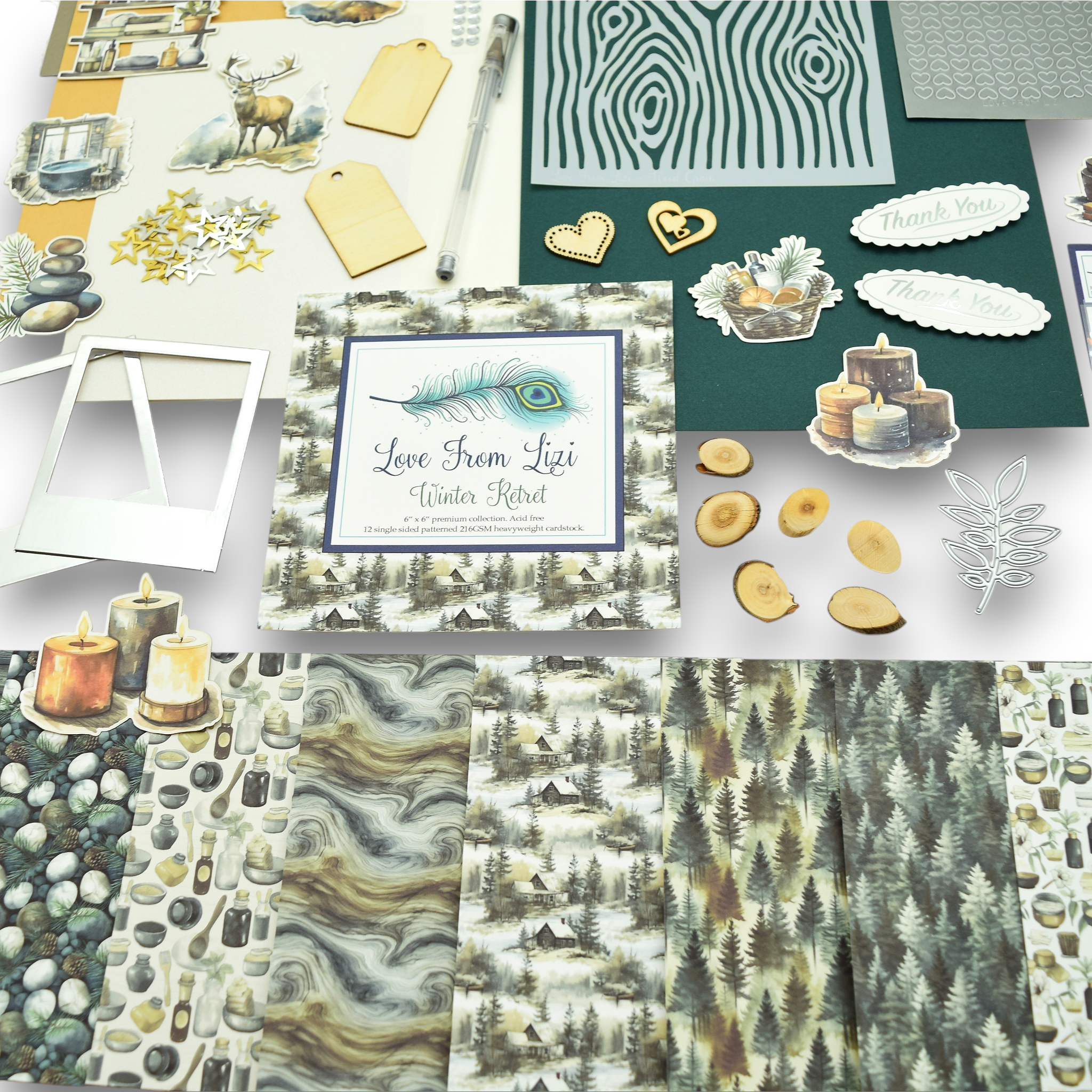 LFL December 25 Card Kit - Winter Retreat