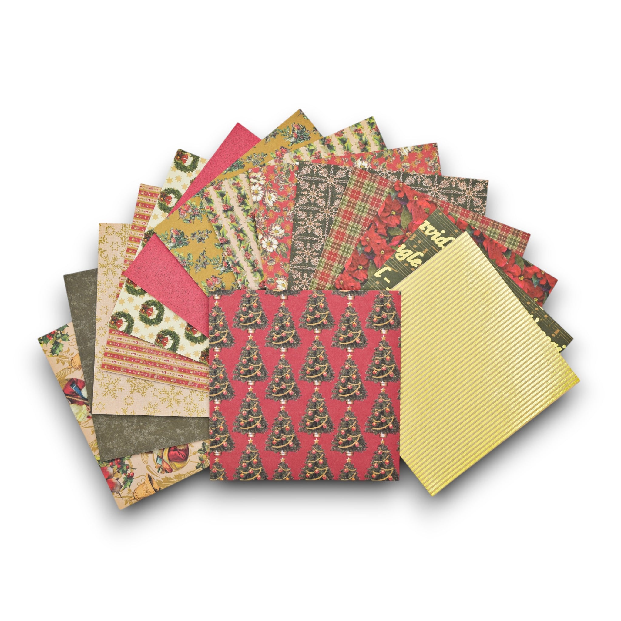 Two Sided Design Paper Christmas Tidings 6x6 Double Sided & Specialty Patterned Paper Pack