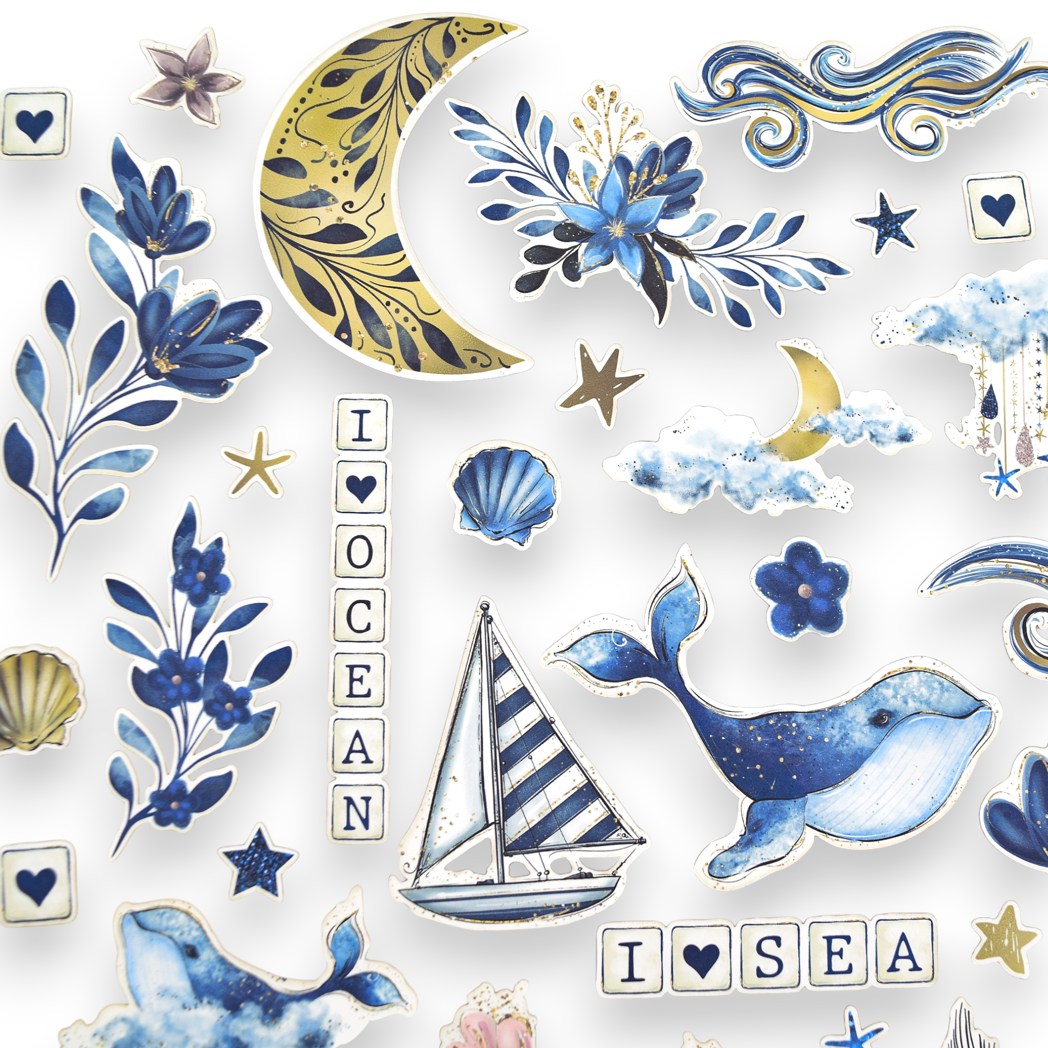 Sleepy Seas - Ephemera Pack