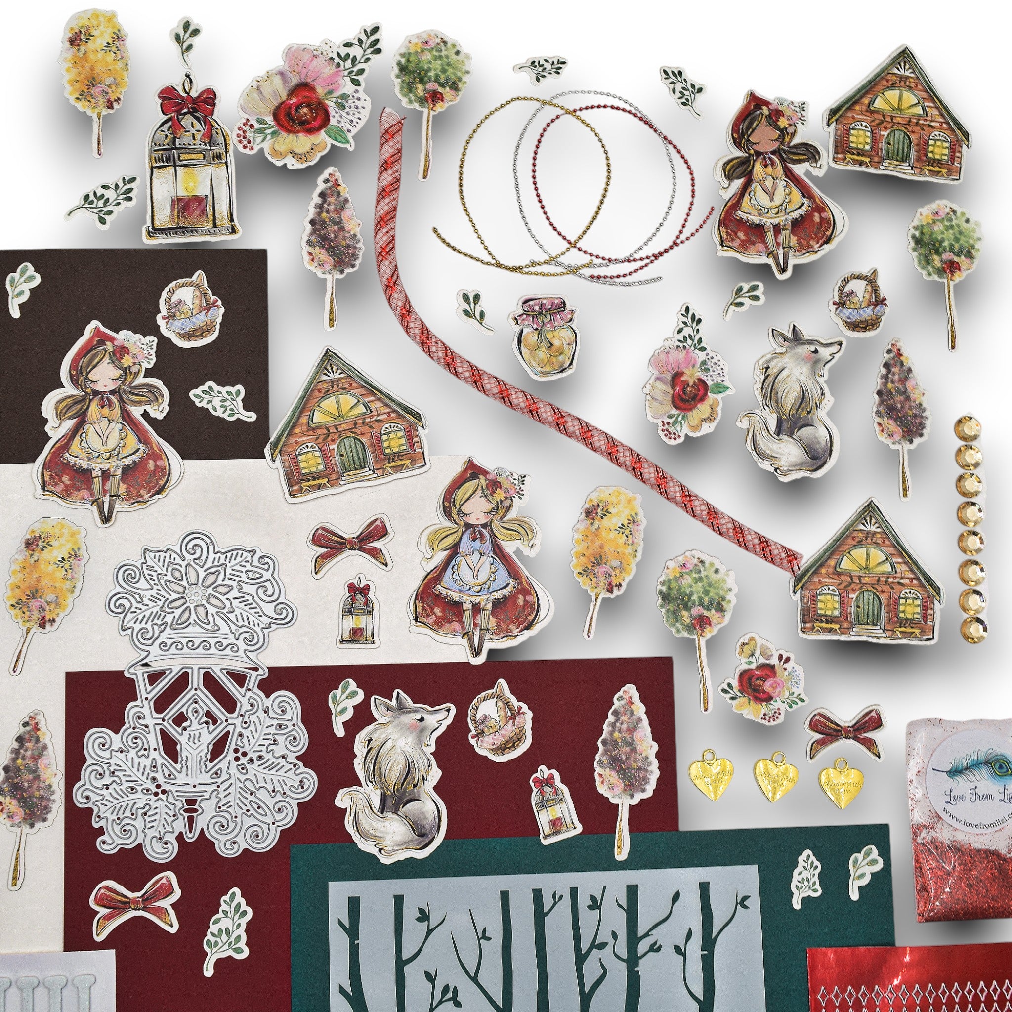 LFL December 24 Card Kit - Ruby Red