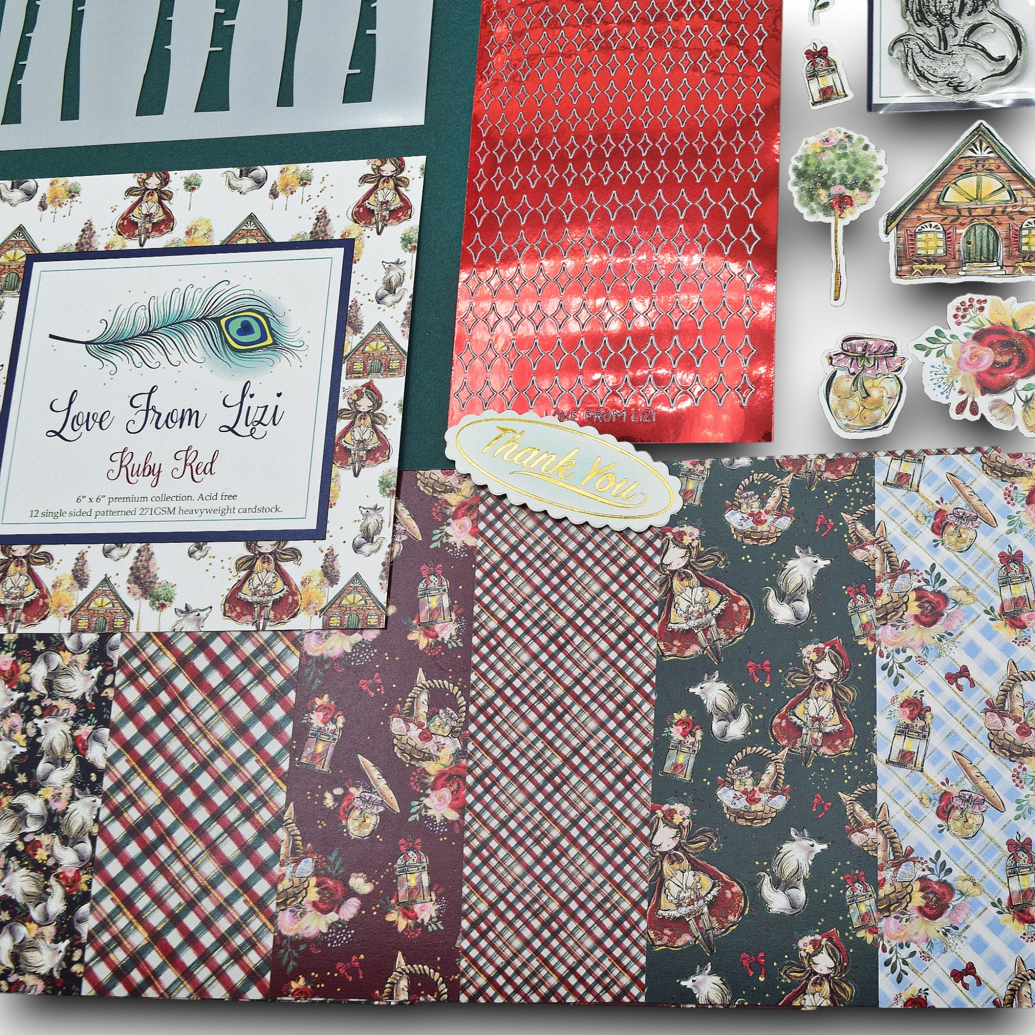 LFL December 24 Card Kit - Ruby Red