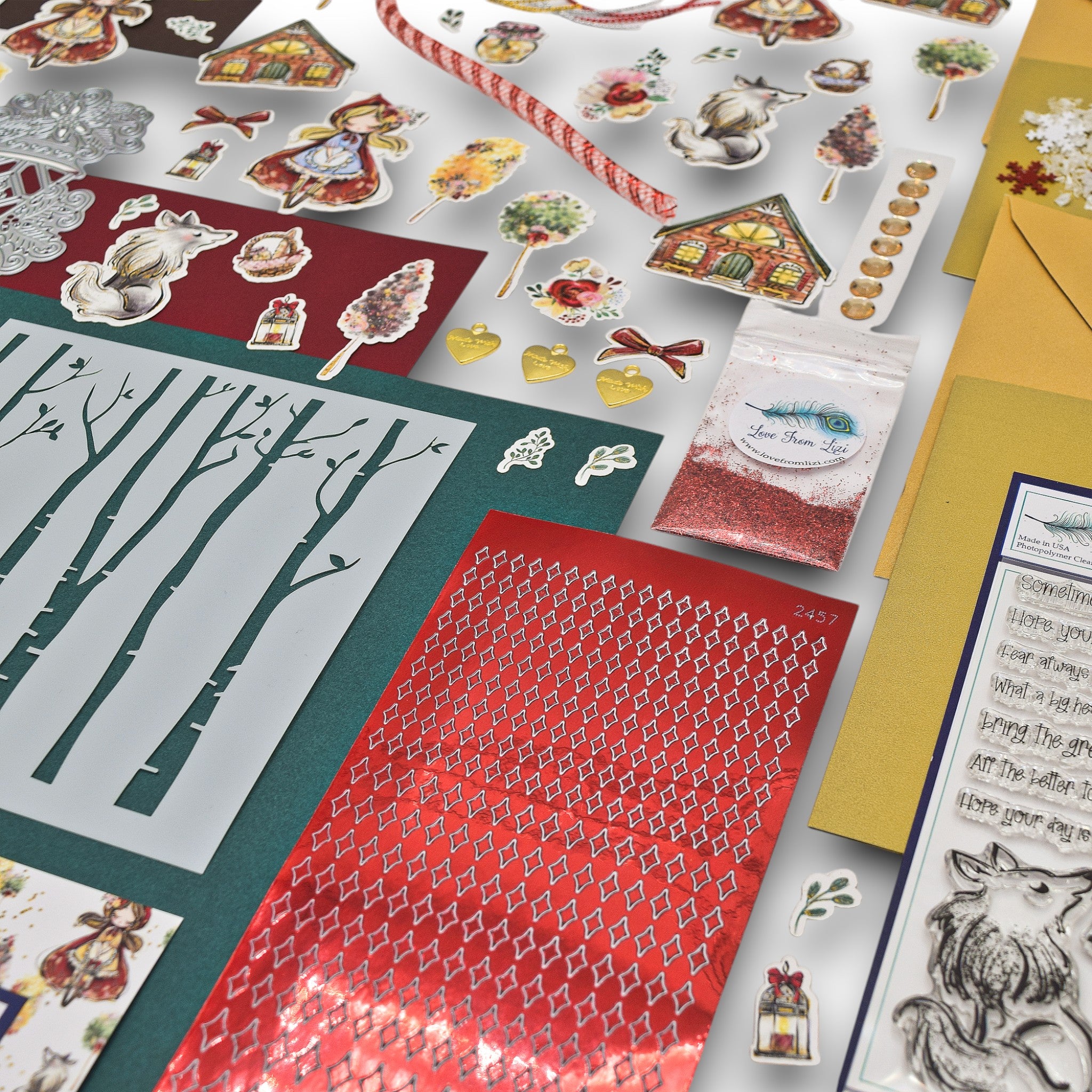 LFL December 24 Card Kit - Ruby Red