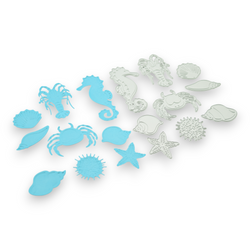 Sea Creature Cut & Deboss - Steel Cutting Die Set