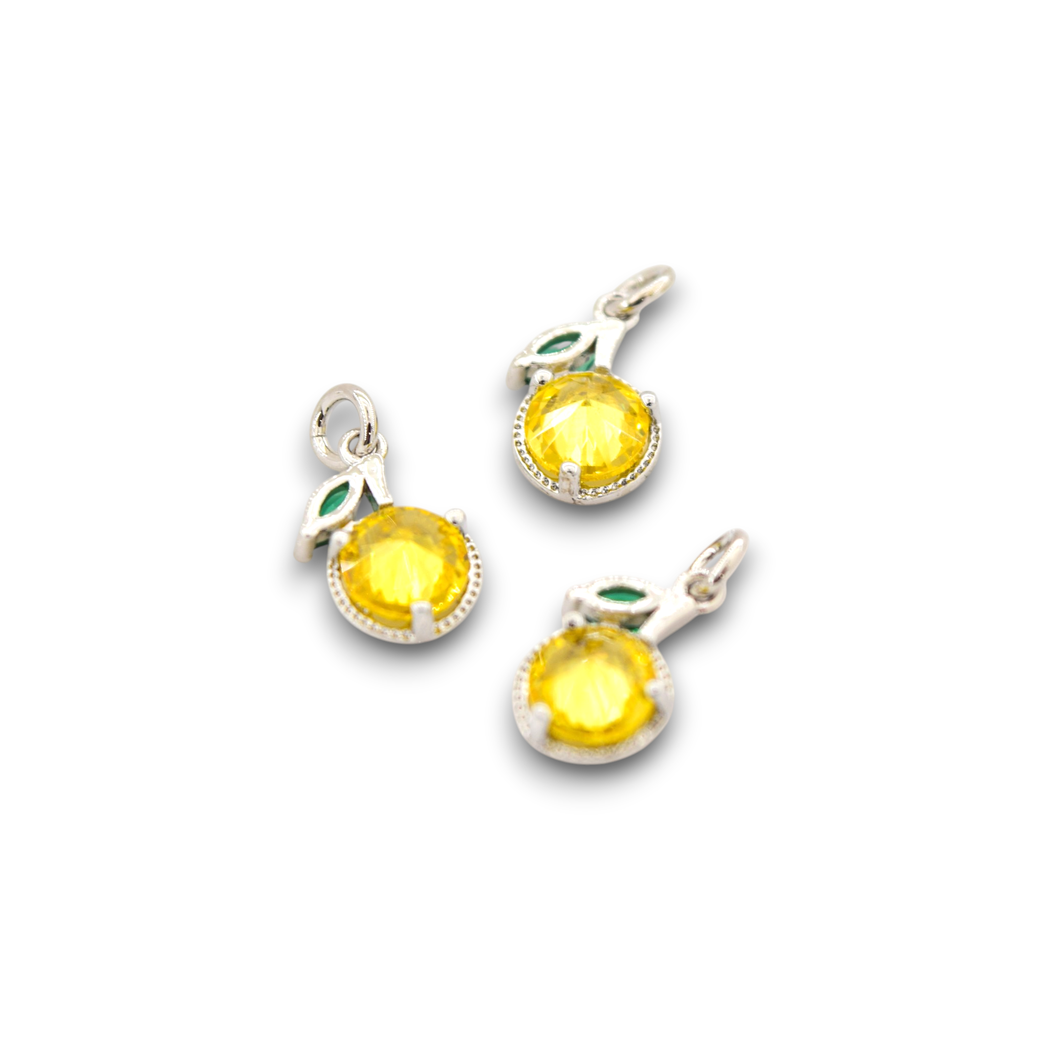 Lemon Slice Diamonte - Charms