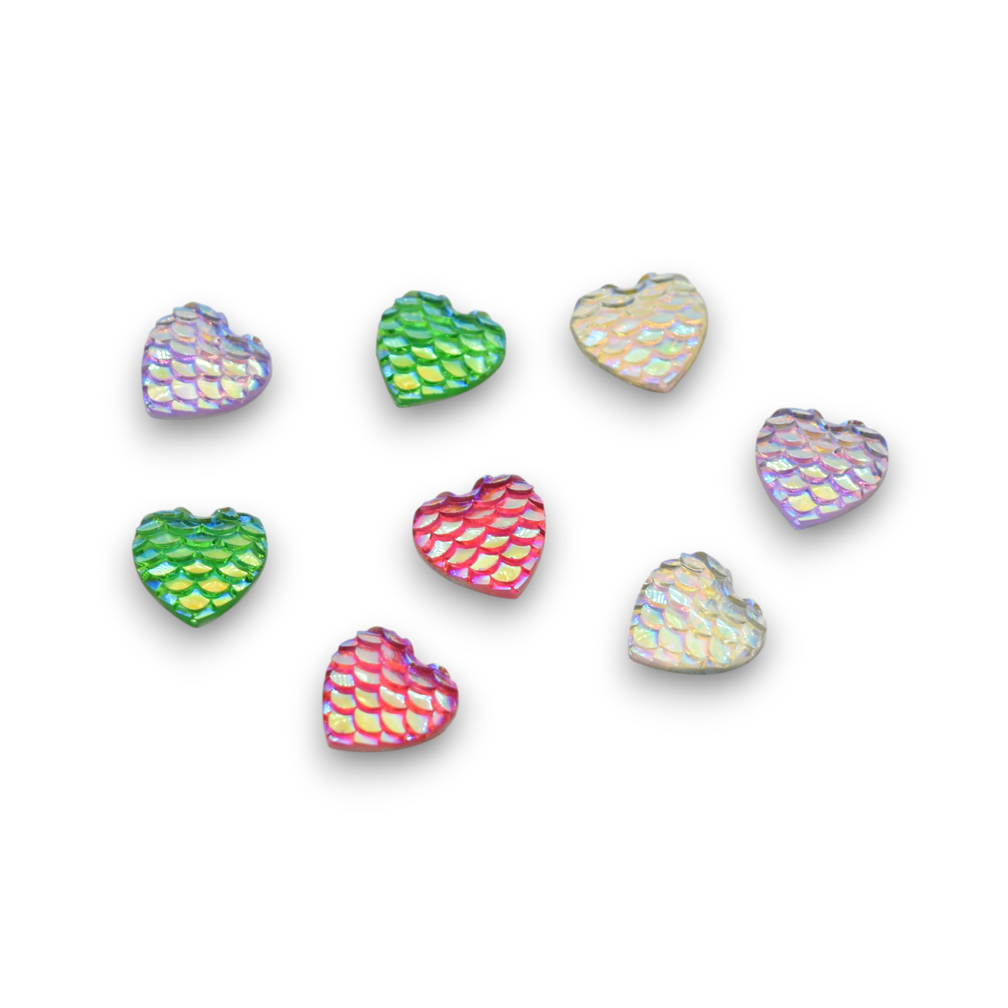 Mermaid Hearts - Specialty 3d Gems (Aurora Borealis)