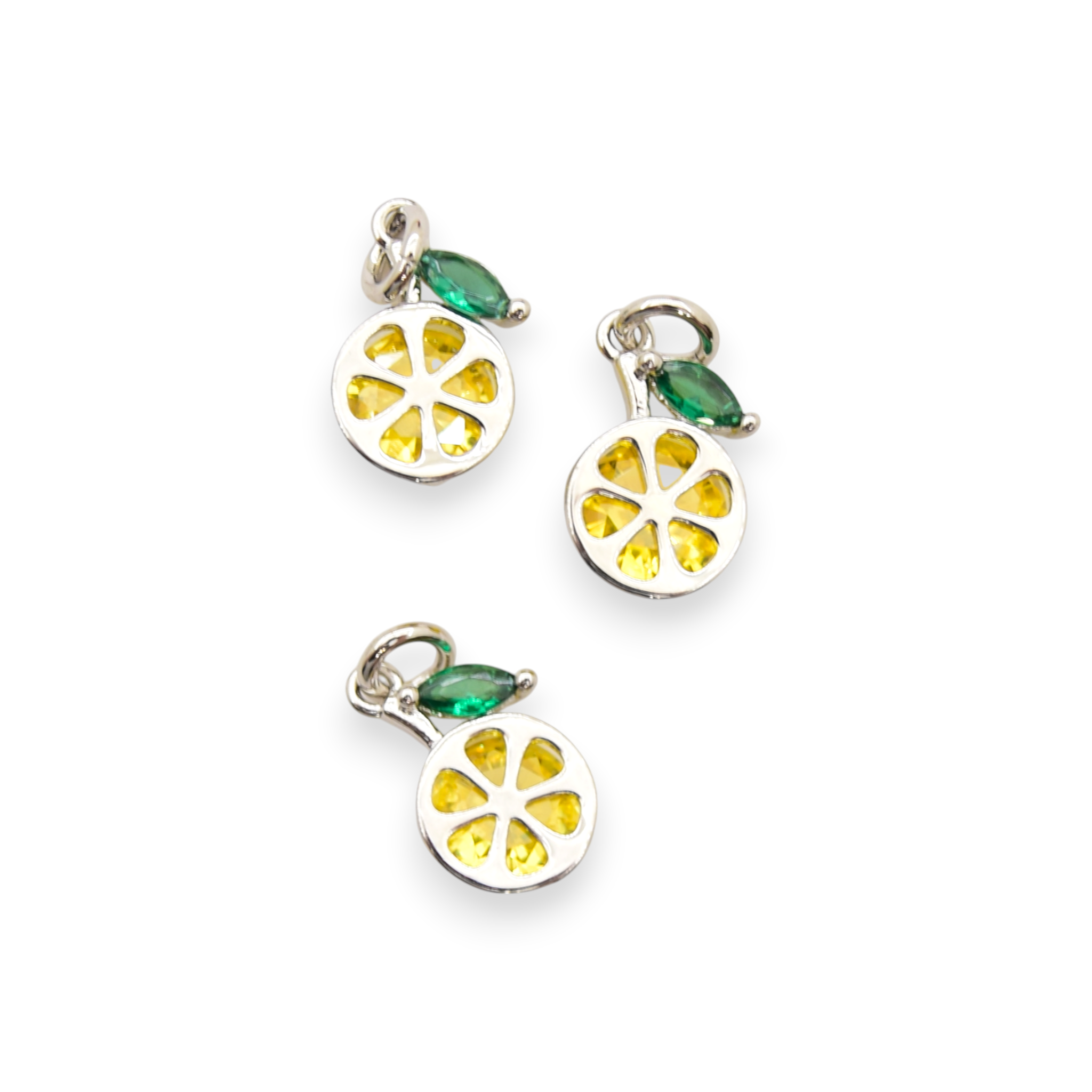 Lemon Slice Diamonte - Charms