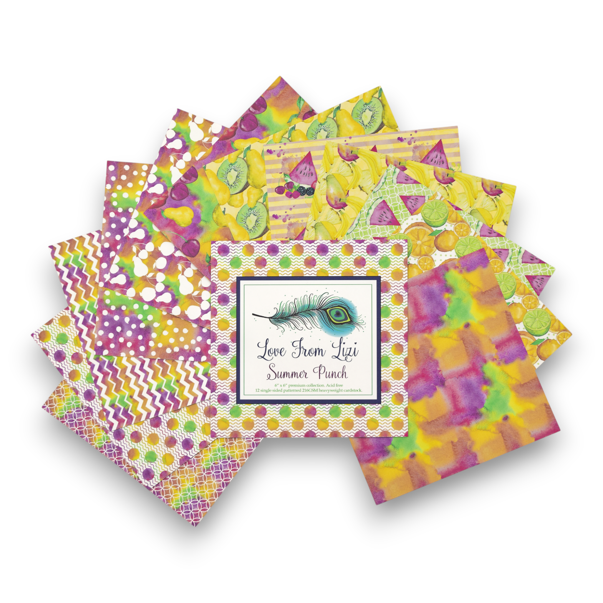 Summer Punch - 6x6 Patterned Paper Pack