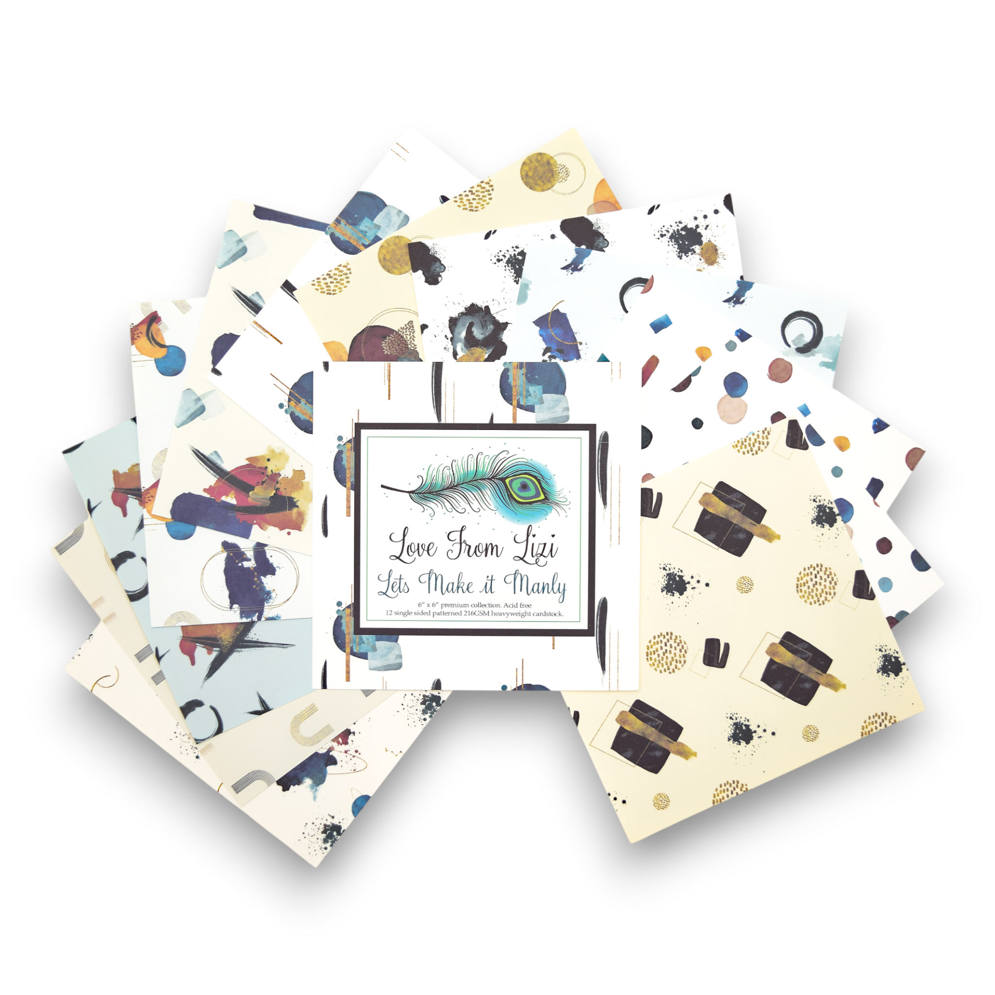 Lets Make It Manly - 6x6 Patterned Paper Pack