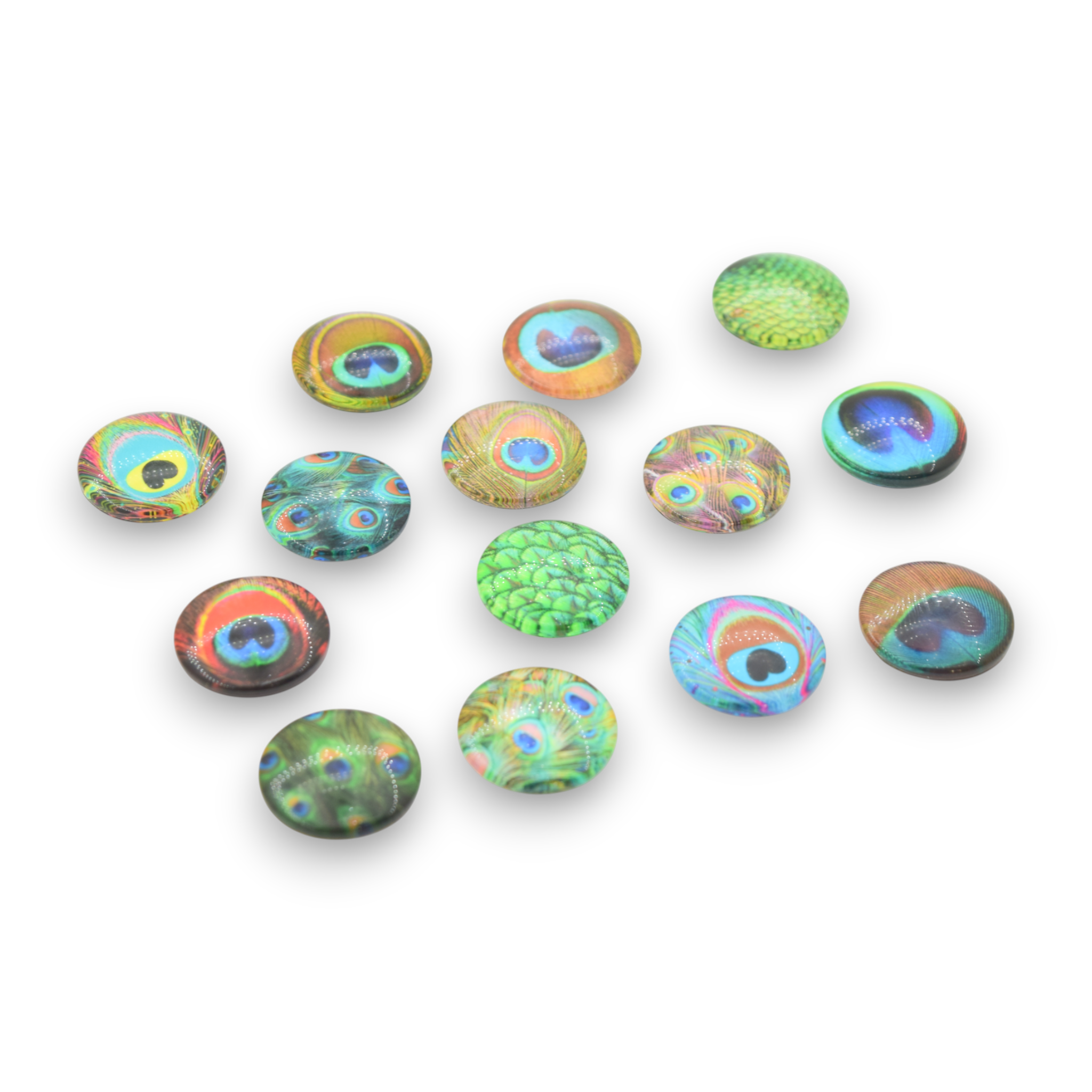 The Secret Garden Peacock - Cabochons
