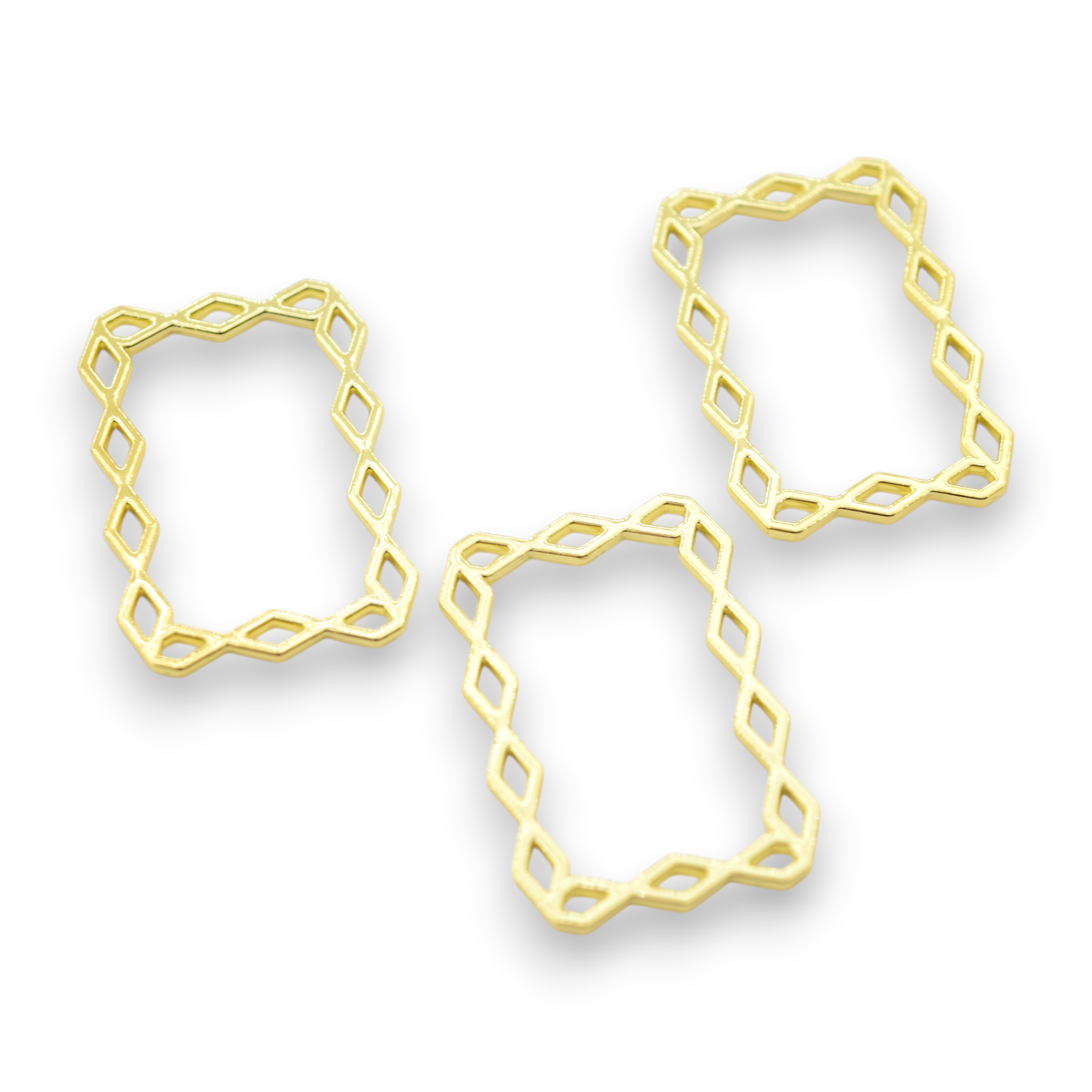 The Secret Garden Gold Geo Frames - Charms