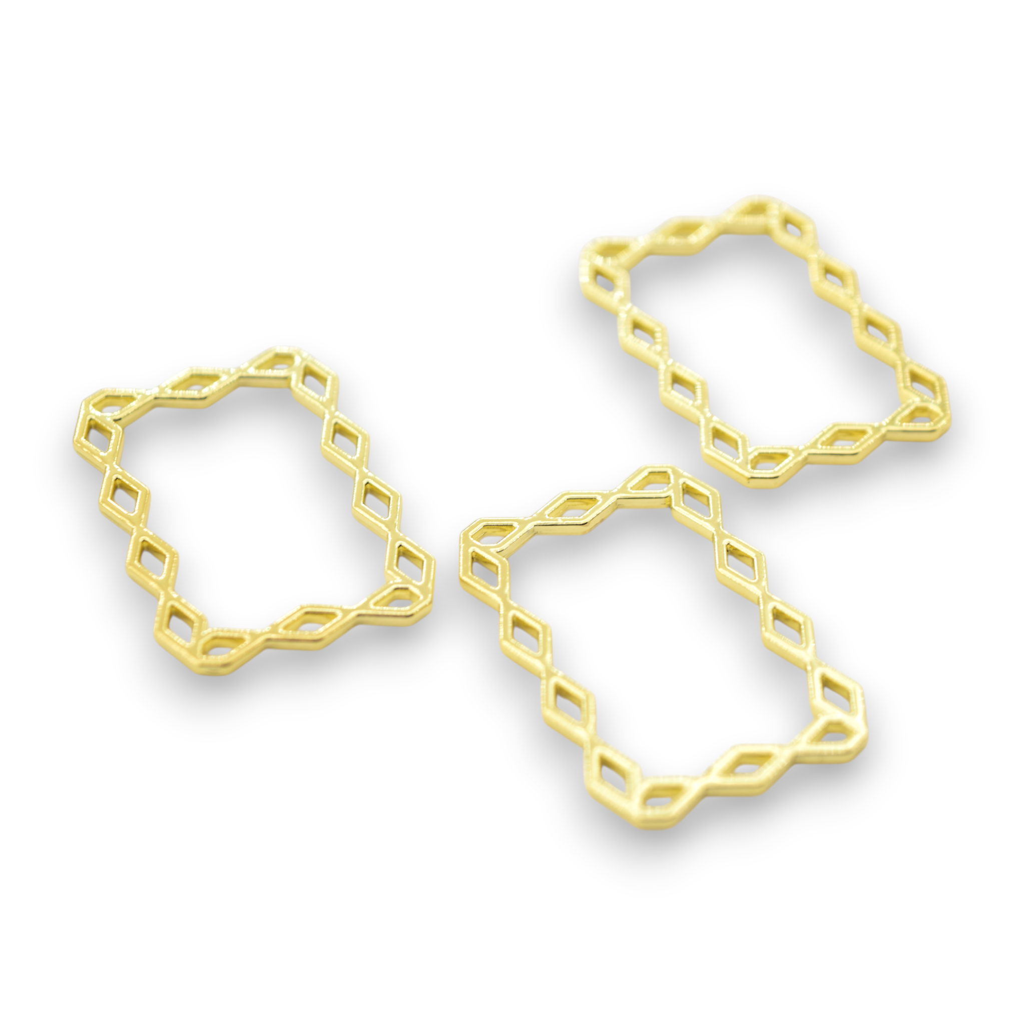 The Secret Garden Gold Geo Frames - Charms