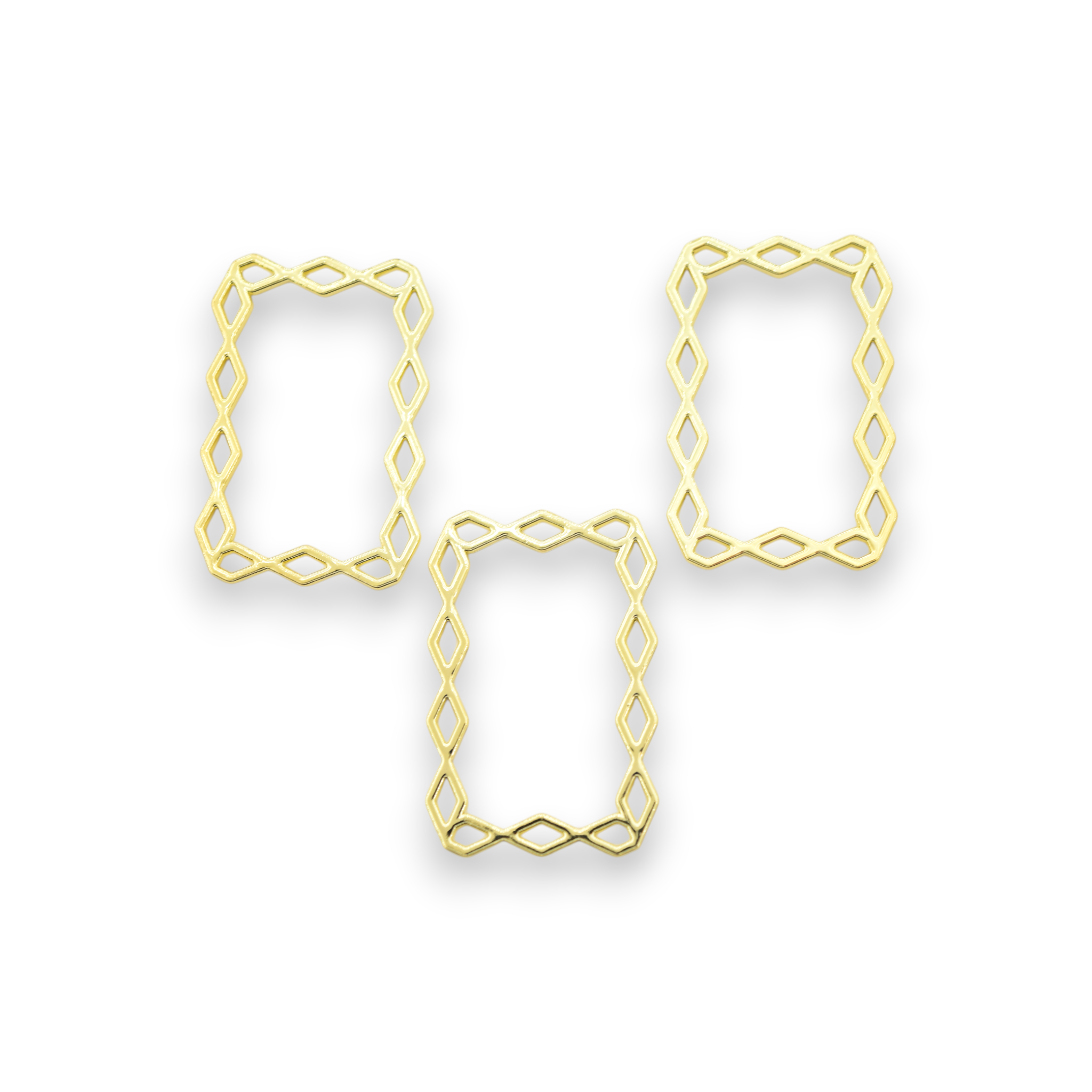 The Secret Garden Gold Geo Frames - Charms