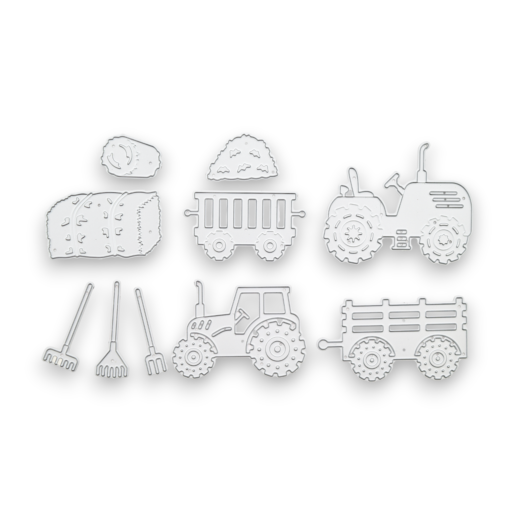 Tractors & Hay - Steel Cutting Die Set