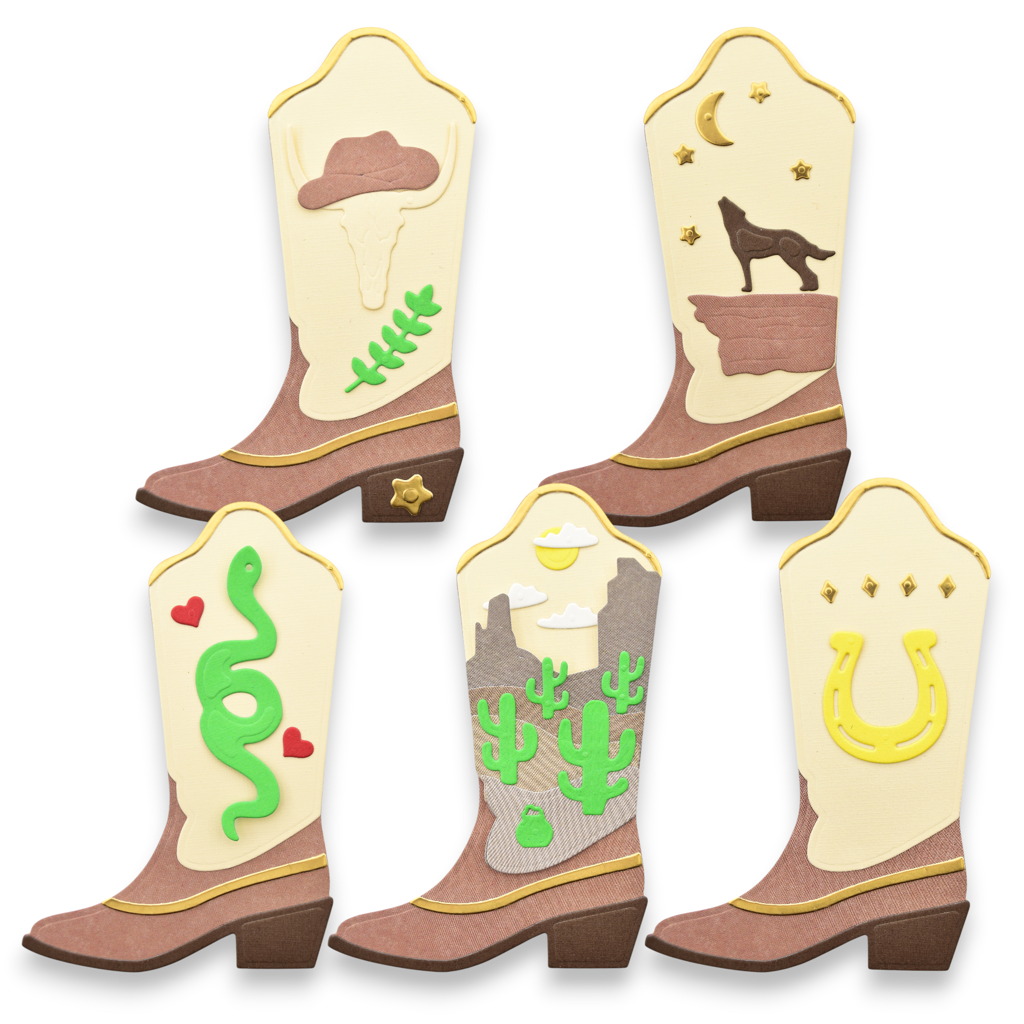 Cowboy Boot - Steel Cutting Die Set