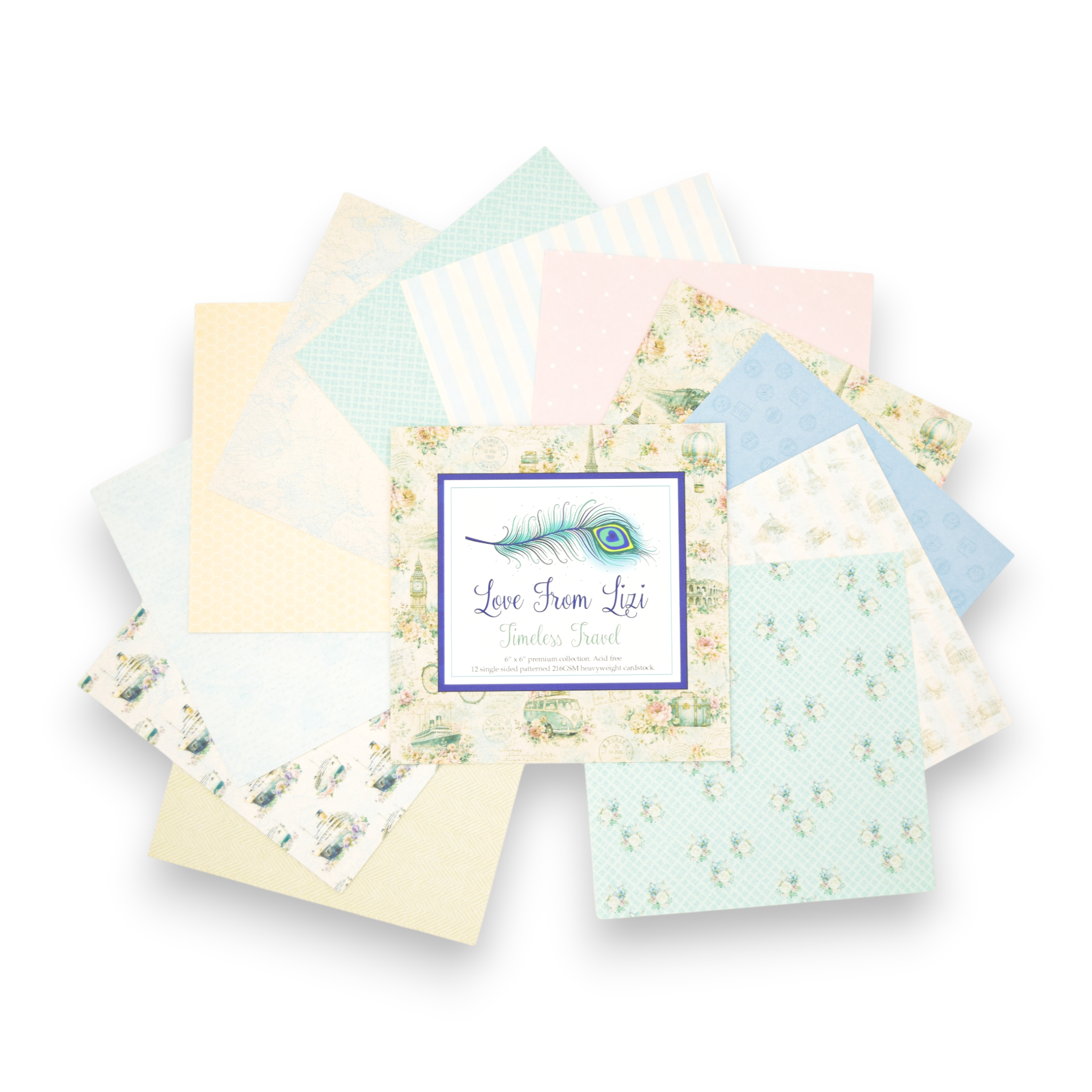 Timeless Travel - 6x6 Patterned Paper Pack