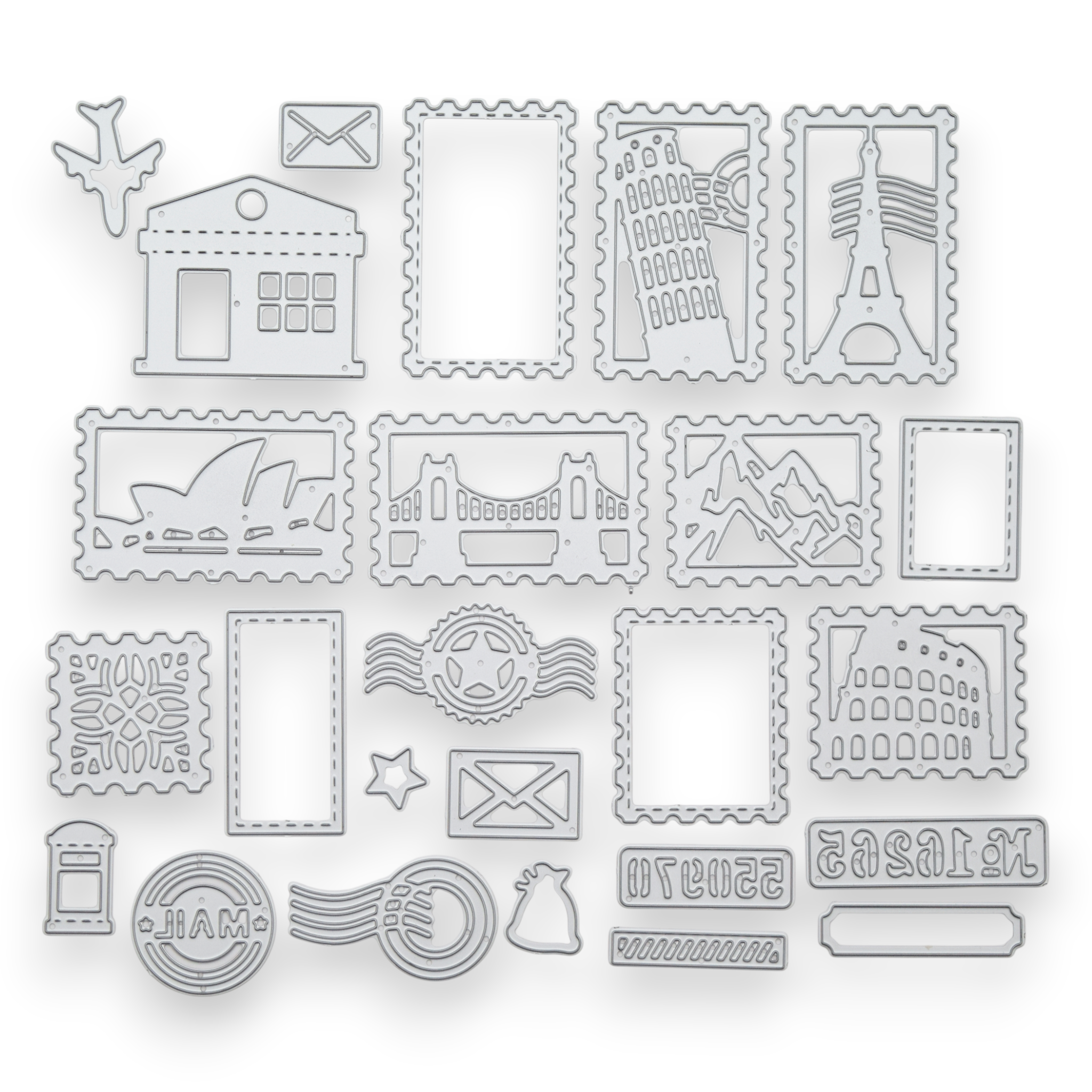 Post Stamp Travel - Steel Cutting Die Set