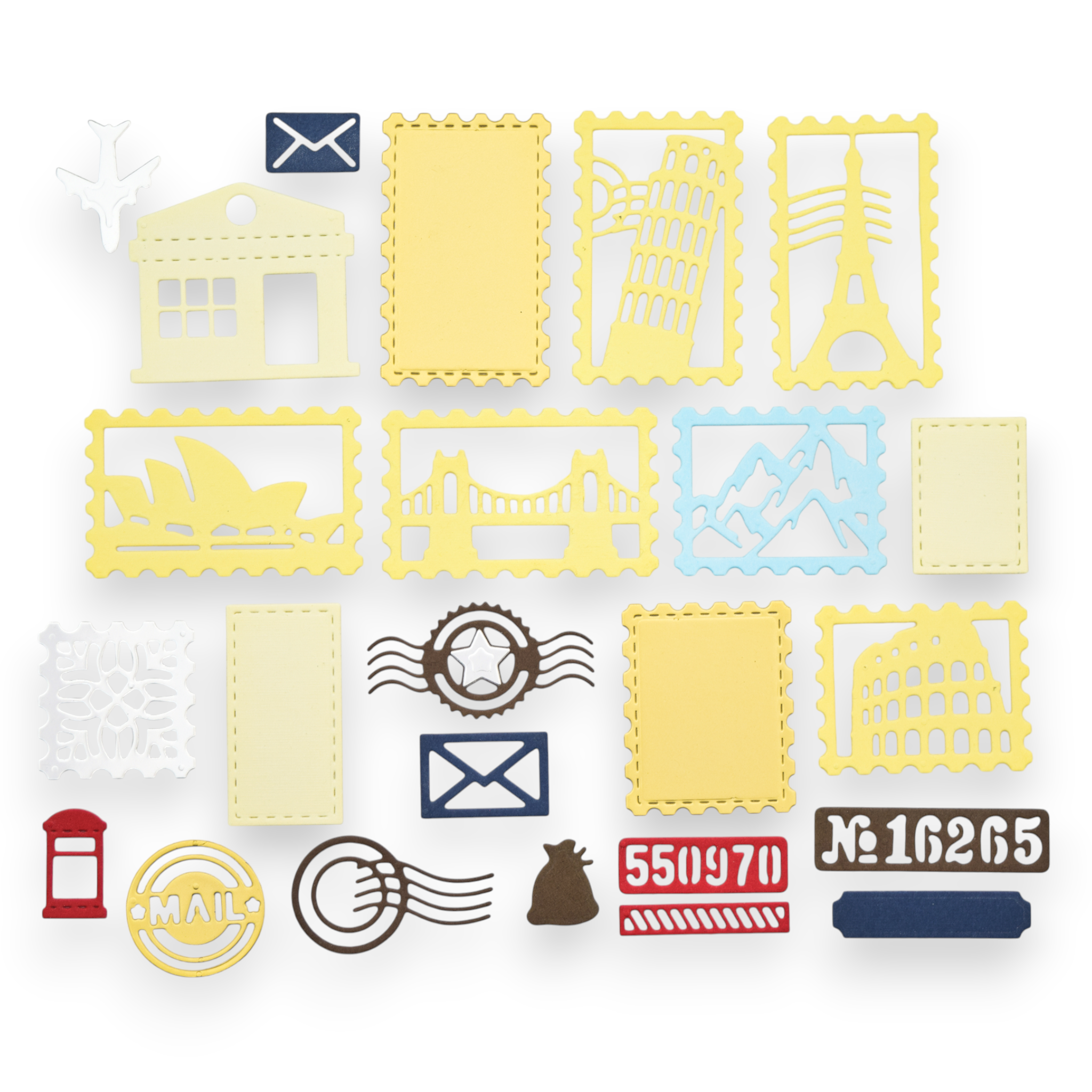 Post Stamp Travel - Steel Cutting Die Set