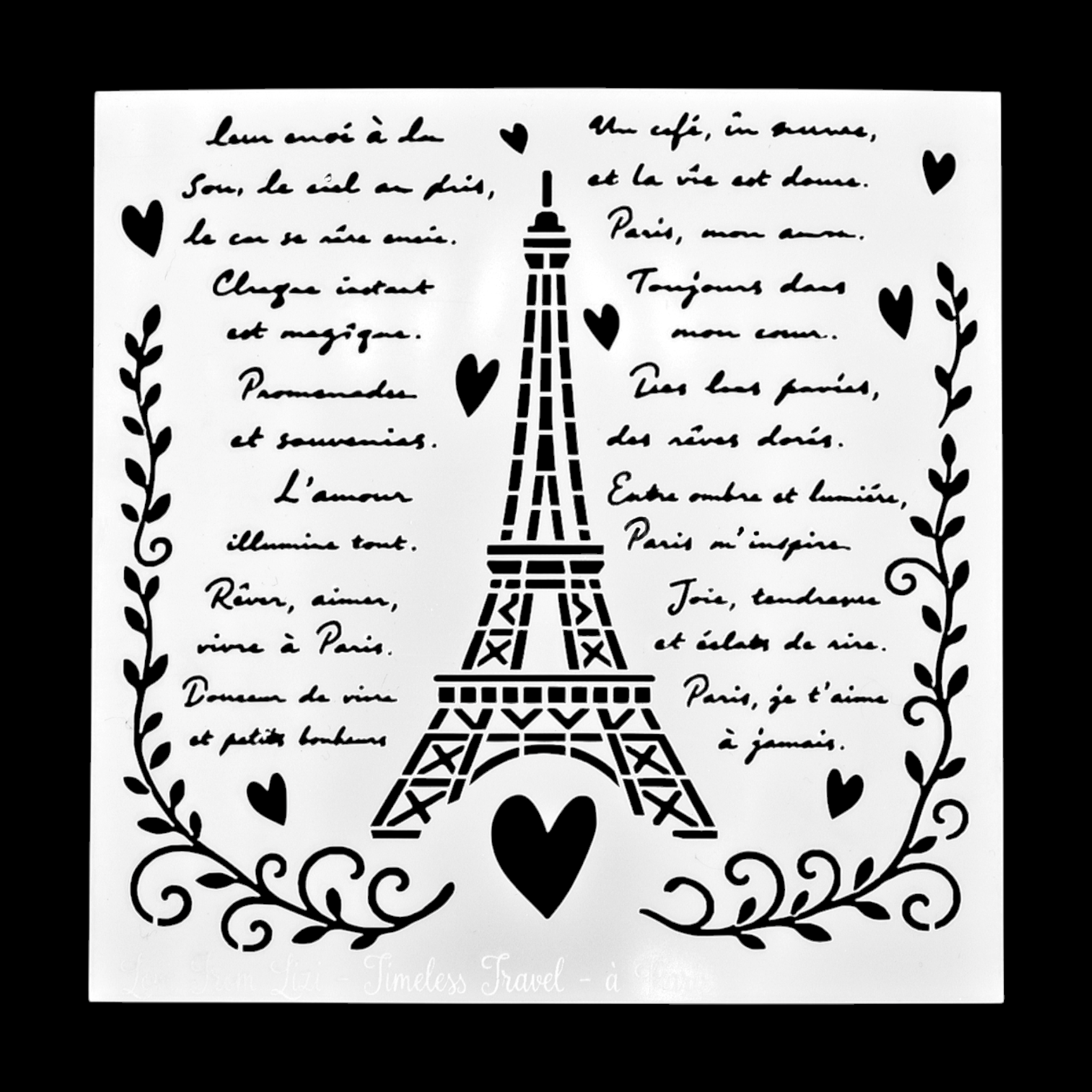 À Paris - Timeless Travel - Stencil