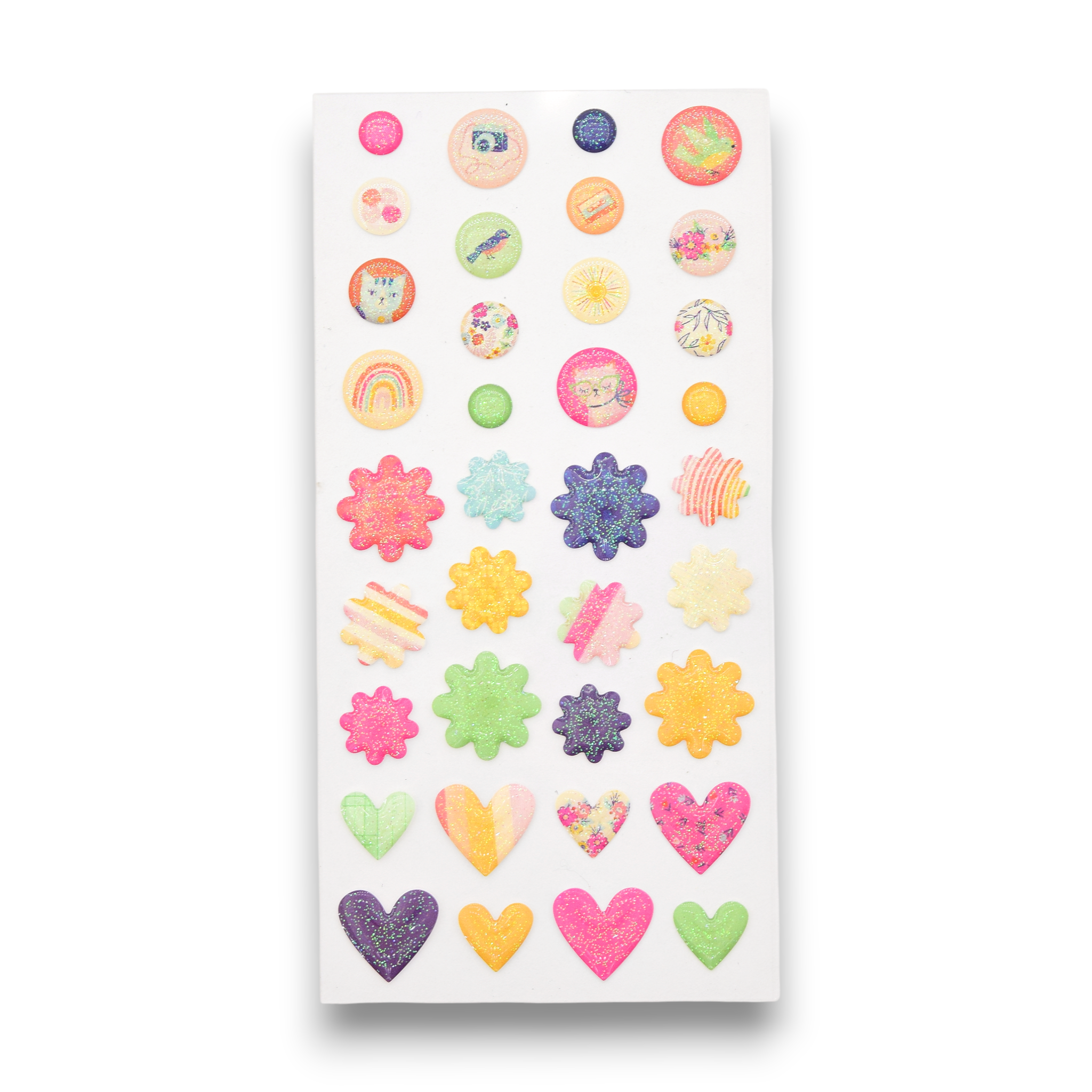 Make Life Beautiful - Mini Gel Glitter Stickers