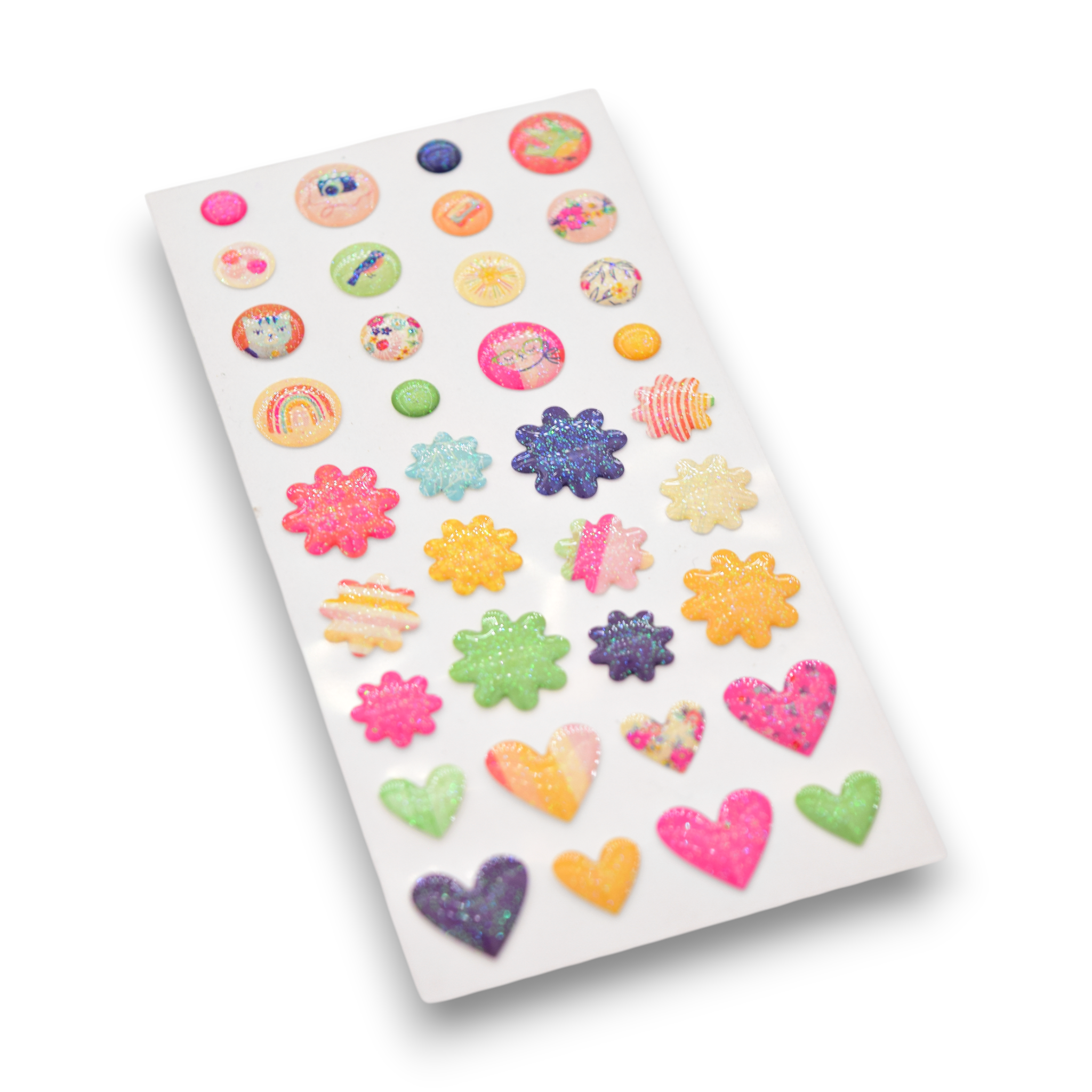 Make Life Beautiful - Mini Gel Glitter Stickers