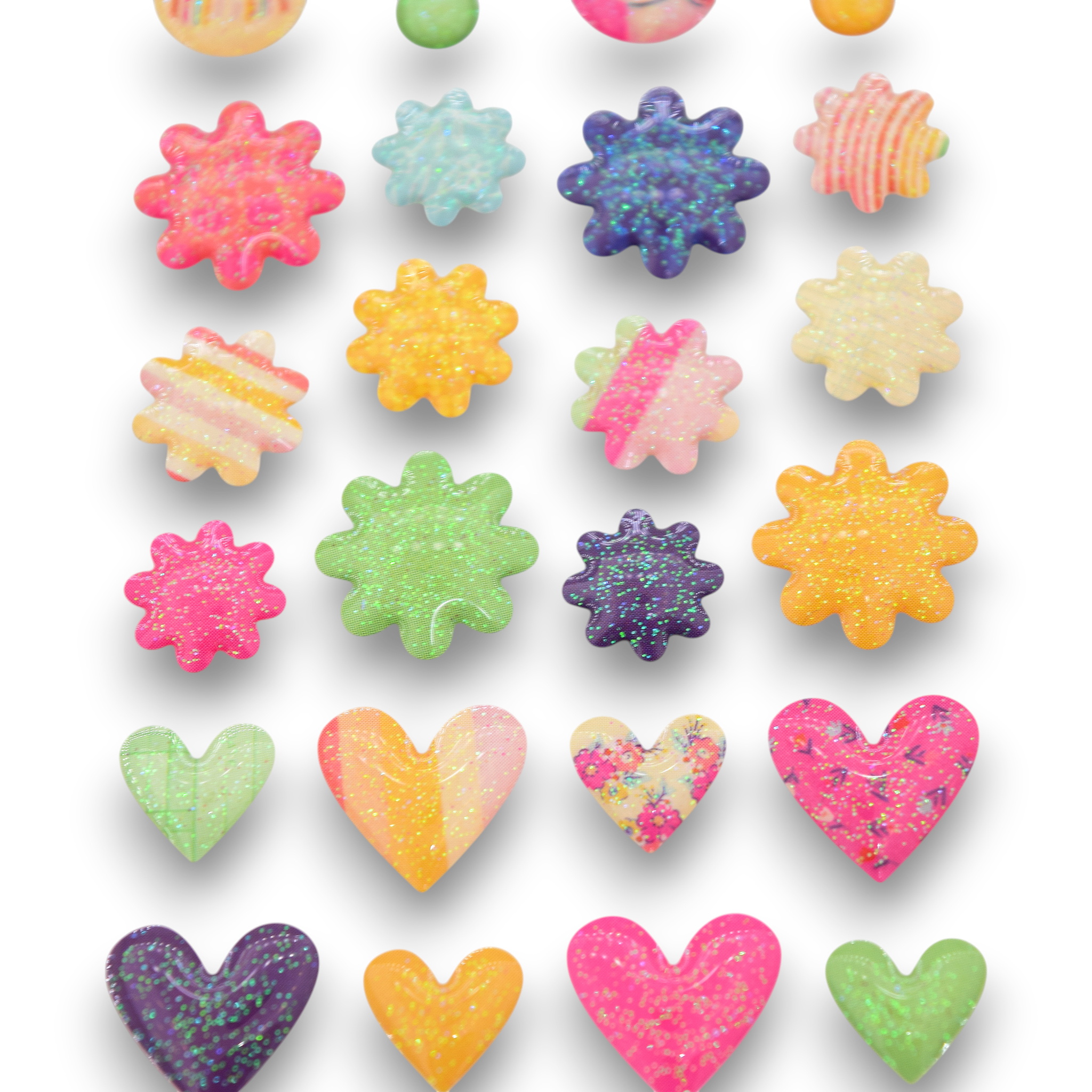 Make Life Beautiful - Mini Gel Glitter Stickers