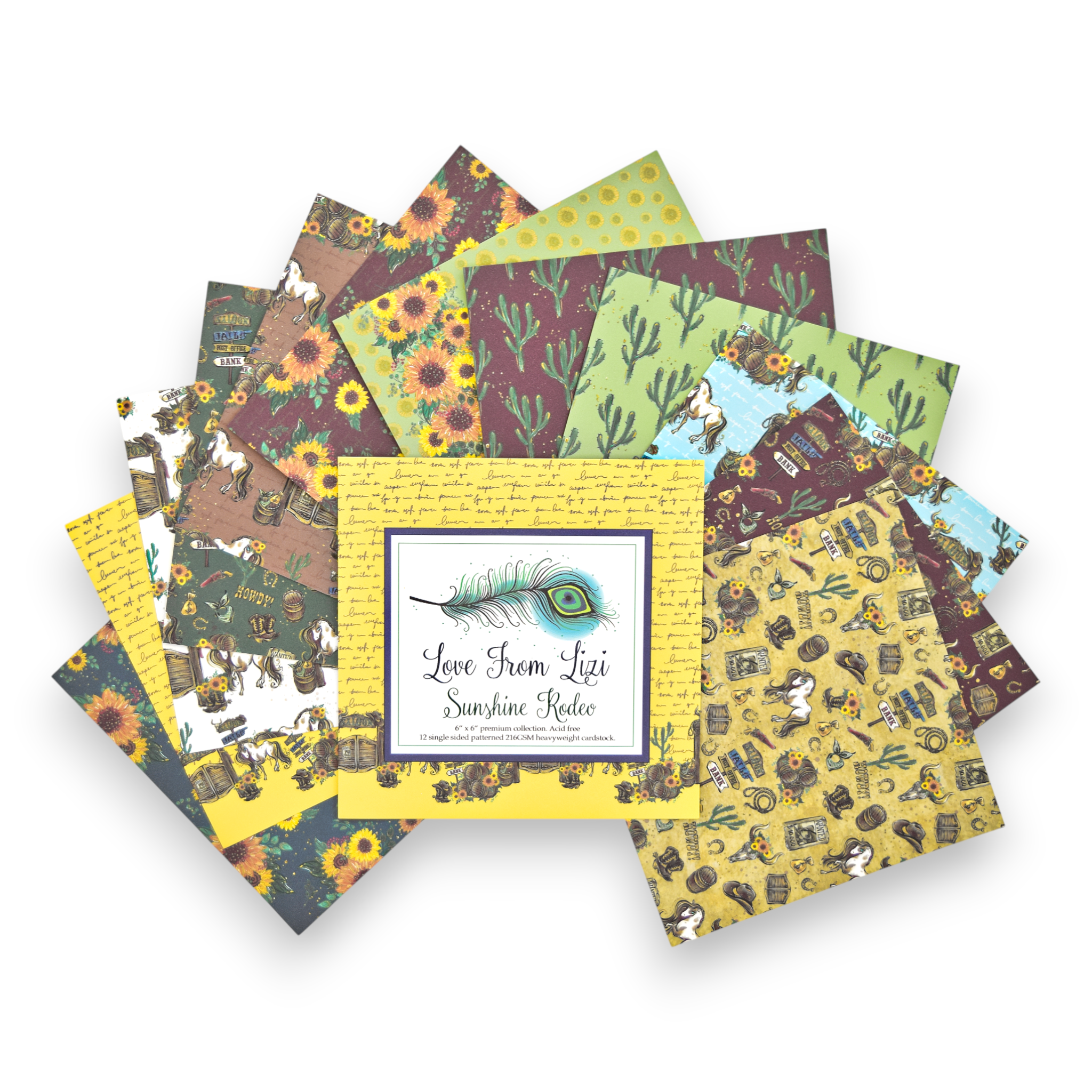 Sunshine Rodeo - 6x6 Patterned Paper Pack