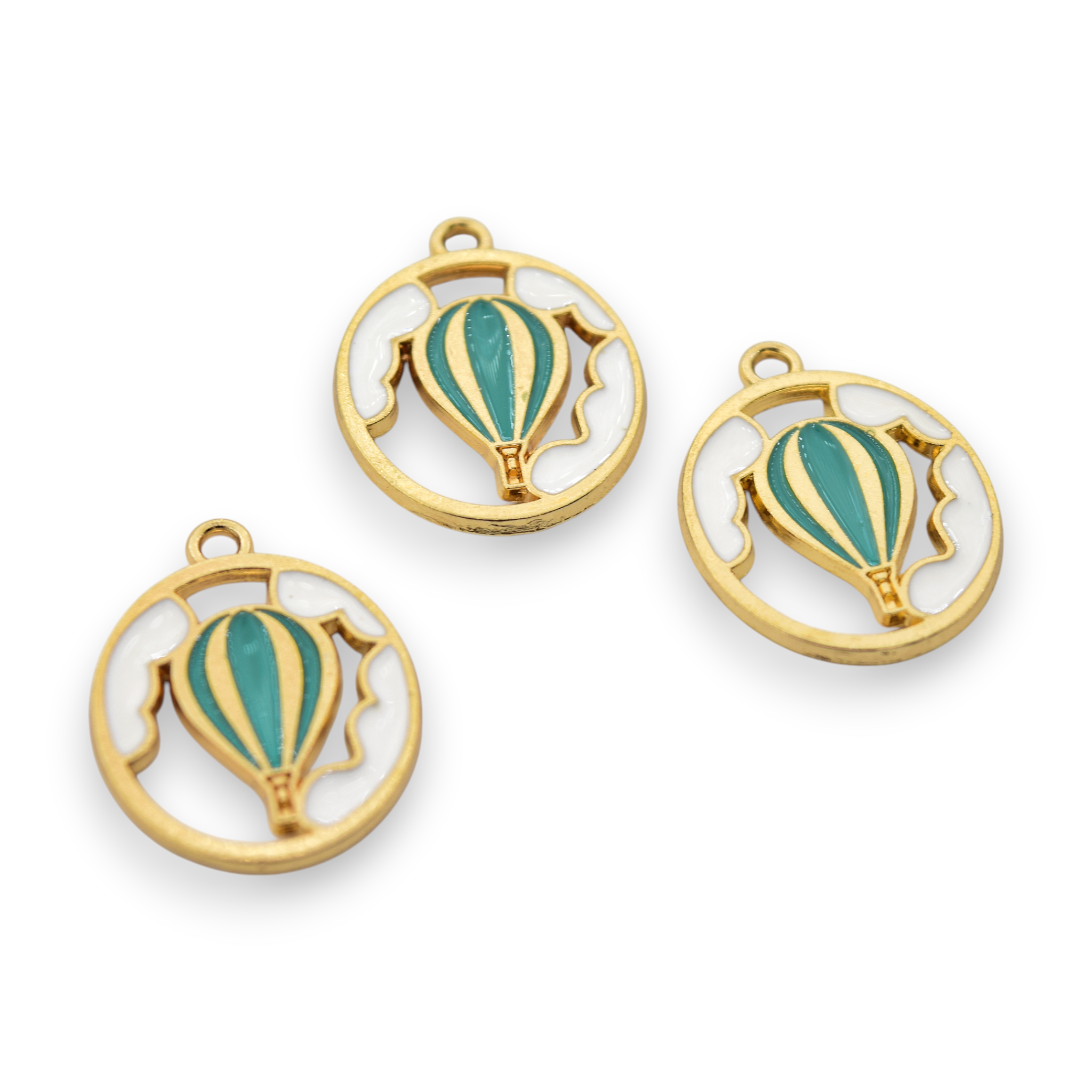 Green Hot Air Balloon - Charms