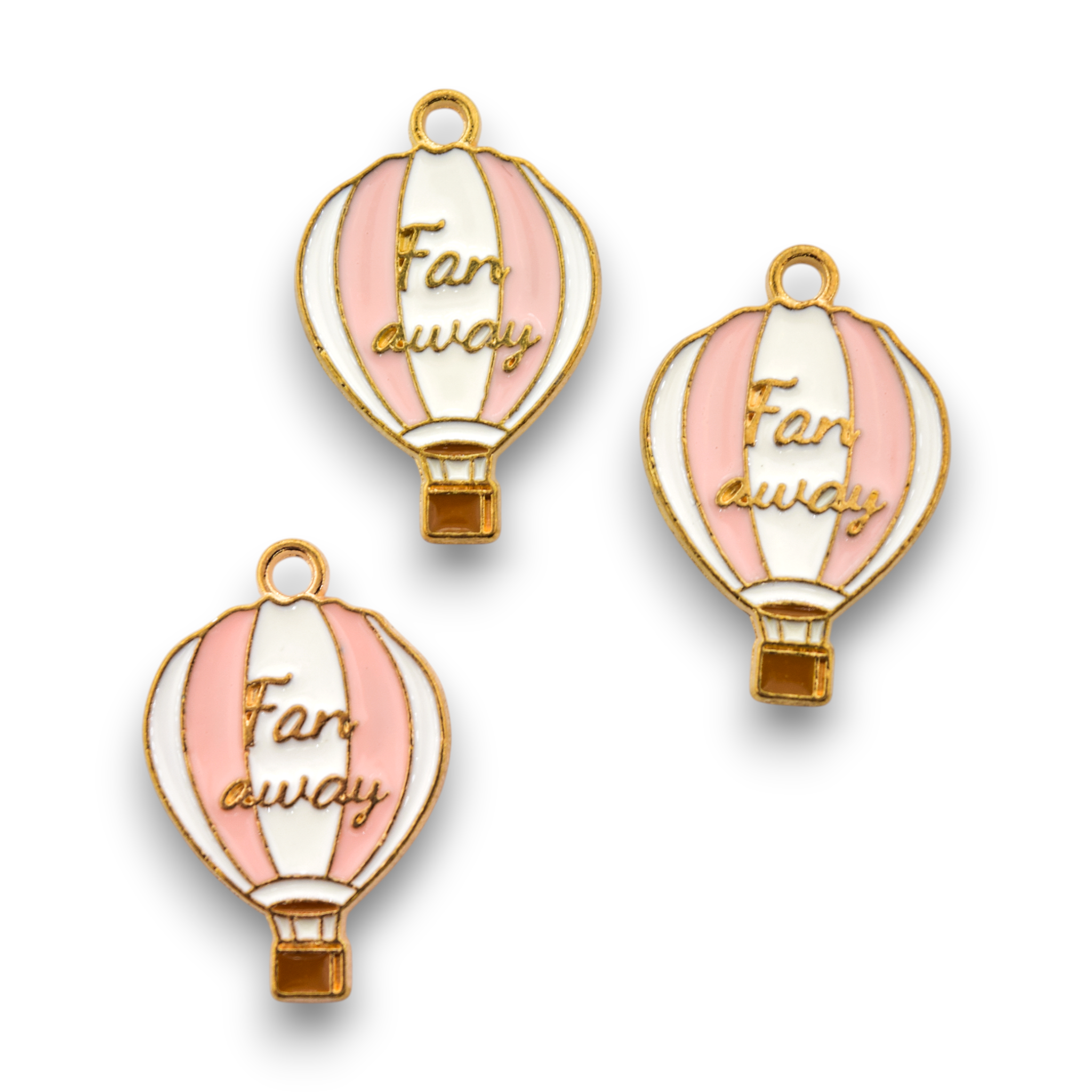 Pink Hot Air Balloon - Charms