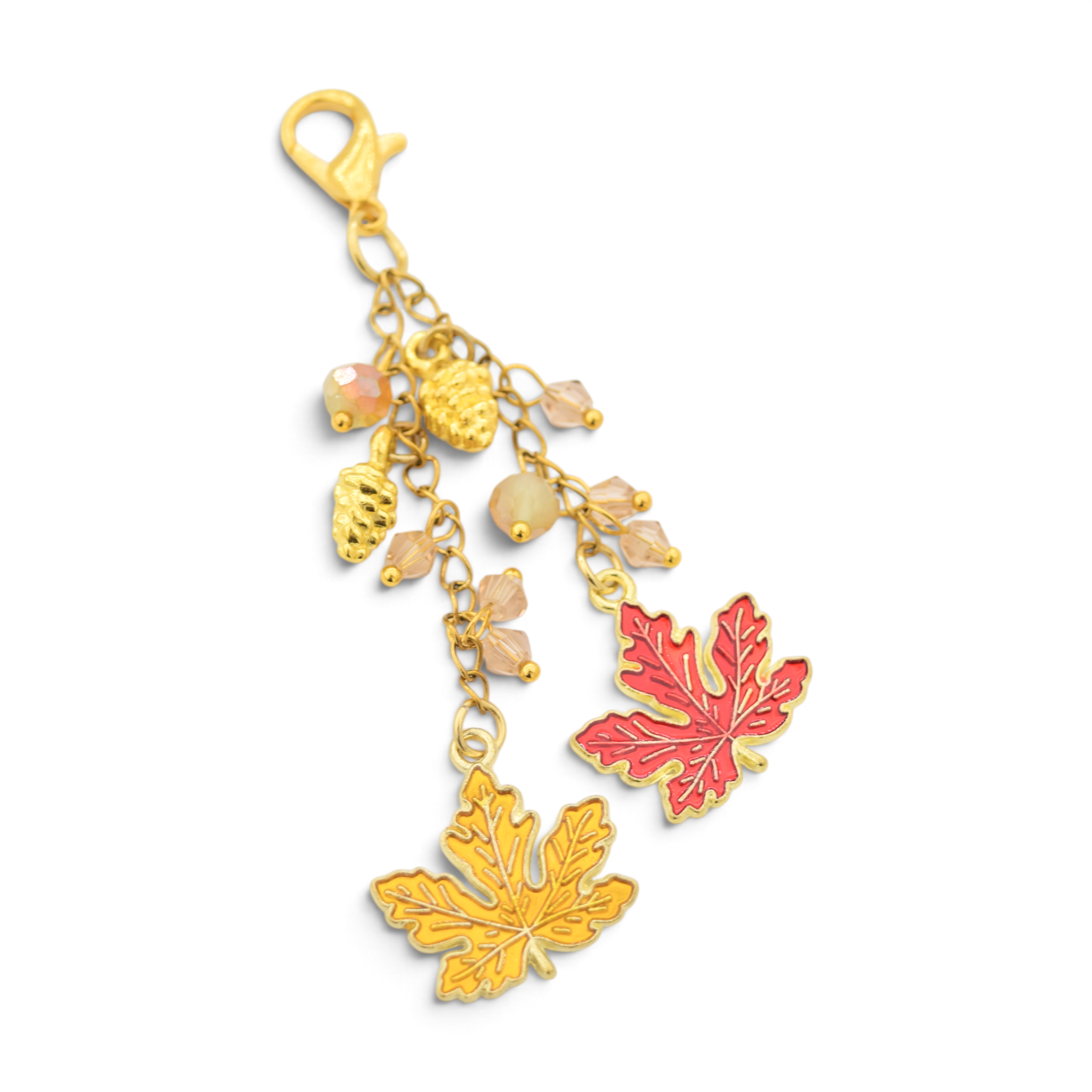 Red & Yellow Maple Dangle - Charms