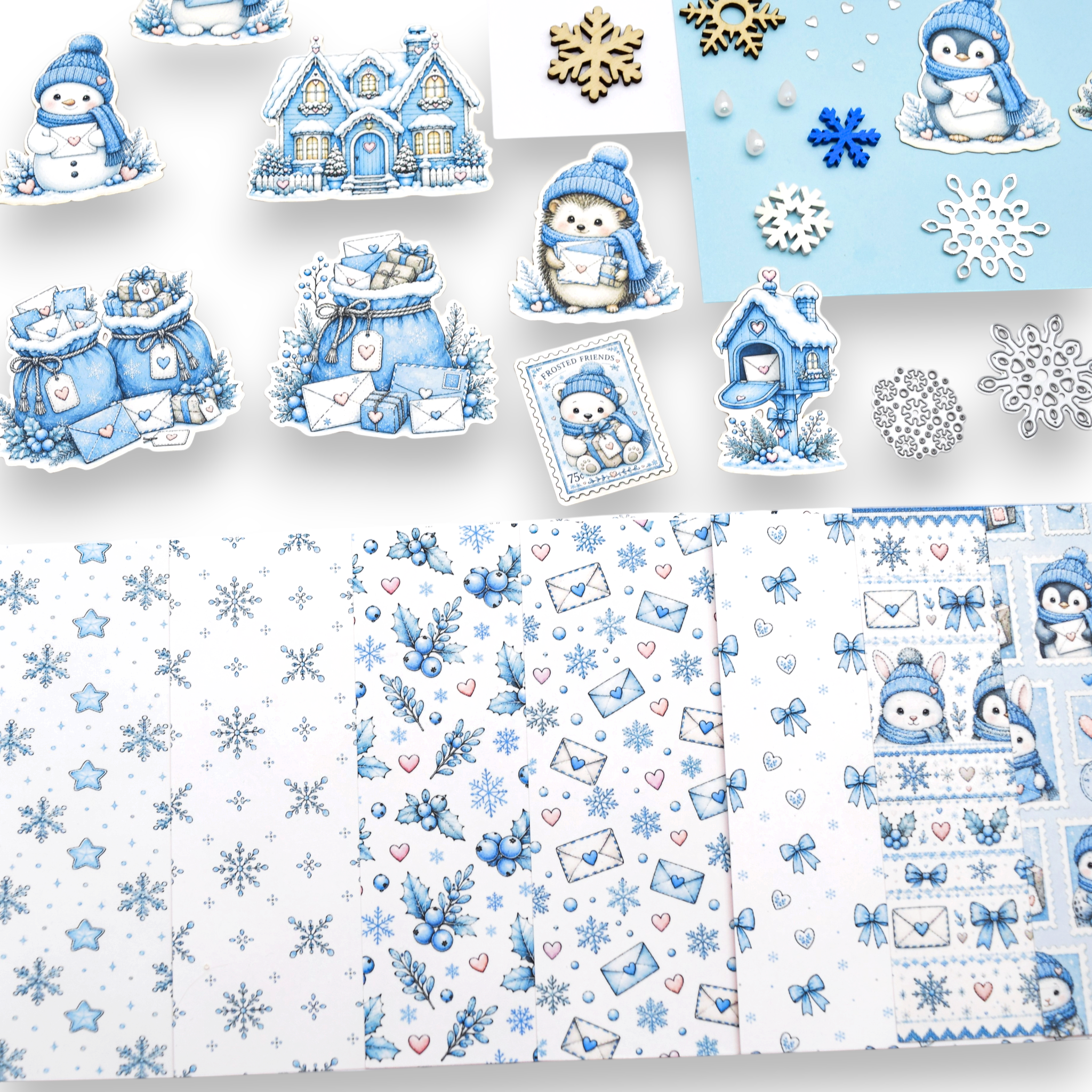 LFL November 26 Card Kit - Sending Snowflakes
