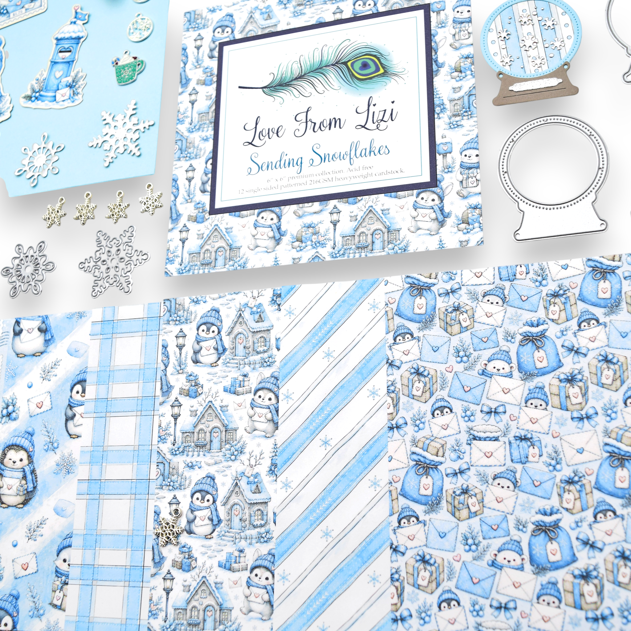 LFL November 26 Card Kit - Sending Snowflakes