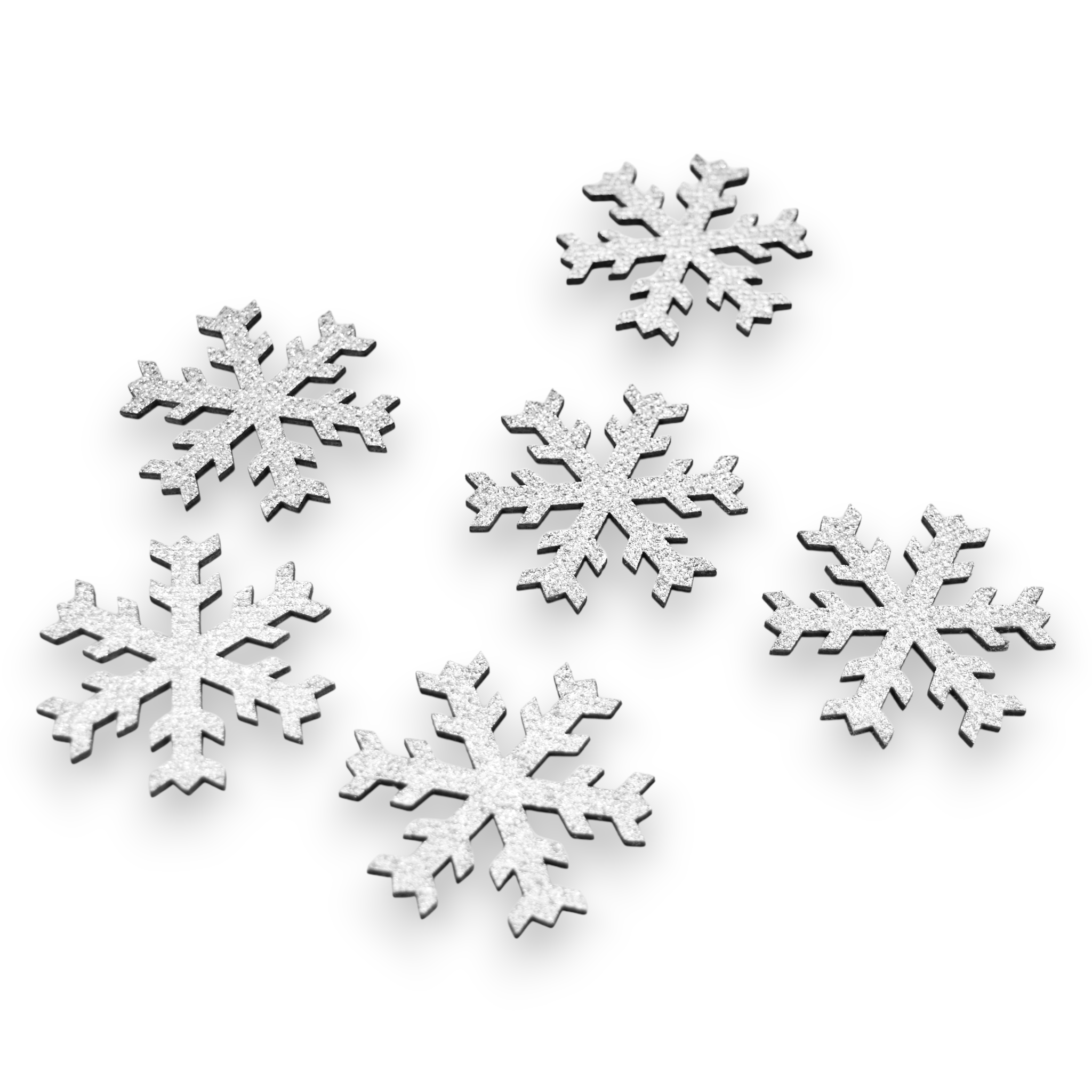 Sparkle Snowflakes - Wooden Pieces