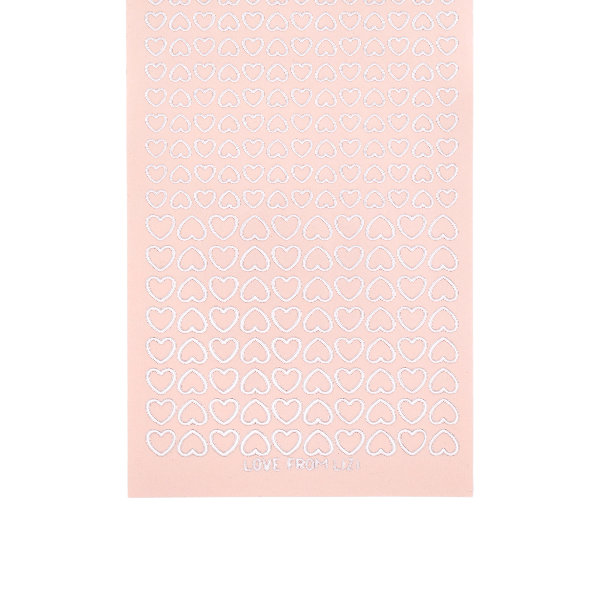 Mini Heart Mink Peel-Off Stickers