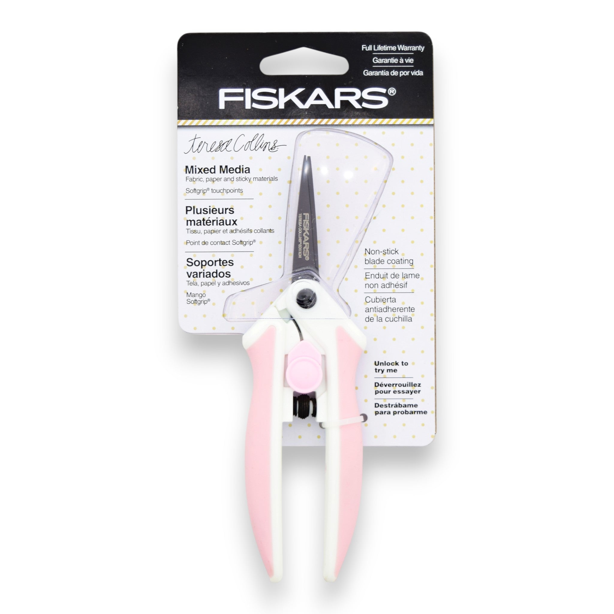 Teresa Collins Non-Stick Mixed Media Scissors 6" - Fiskars
