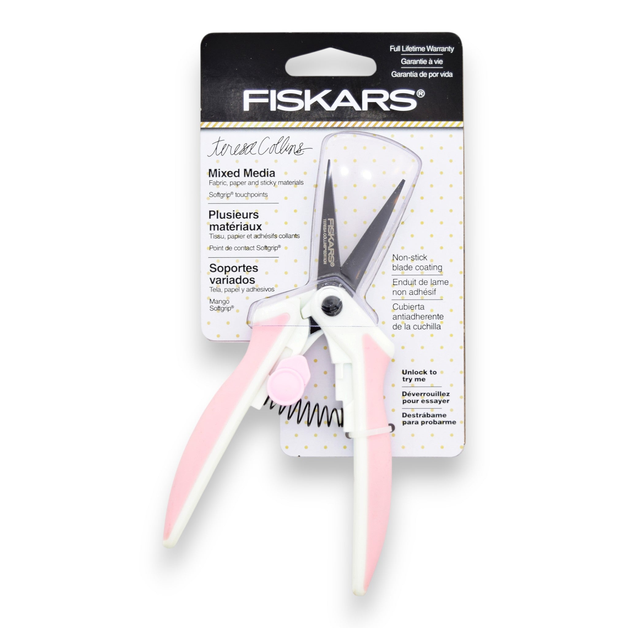 Teresa Collins Non-Stick Mixed Media Scissors 6" - Fiskars