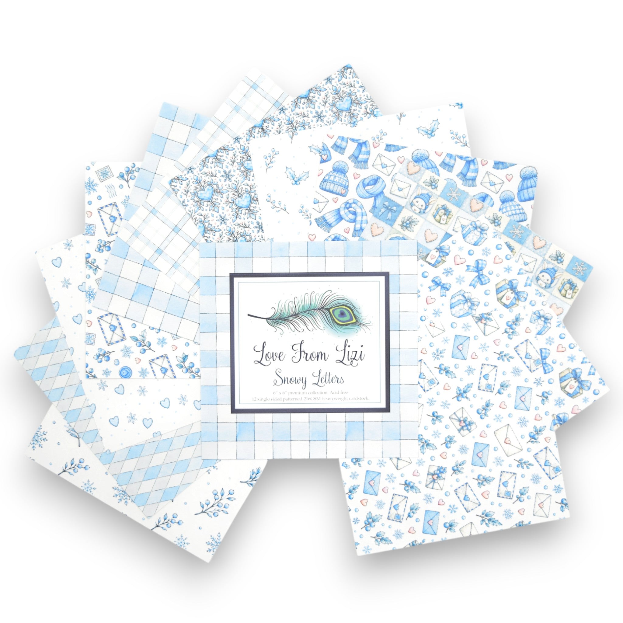 Snowy Letters - 6x6 Patterned Paper Pack