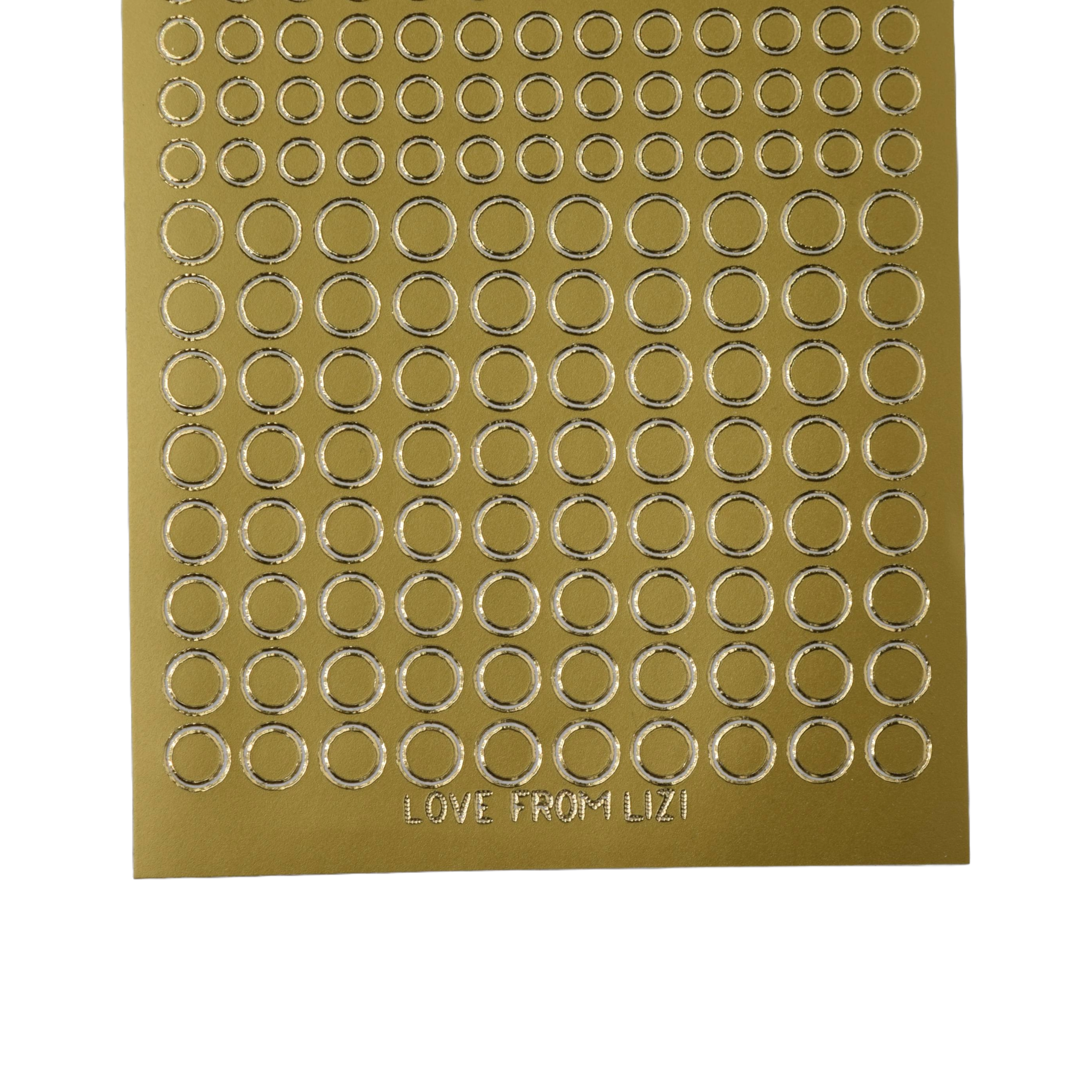 Mini Circles Gold Peel-Off Stickers