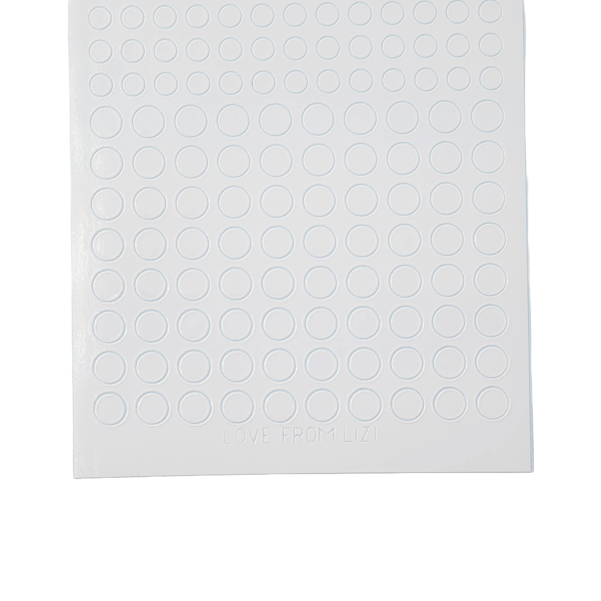 Mini Circles White Peel-Off Stickers